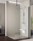 Paroi de douche à l'italienne 10 mm Super White Glass EX103