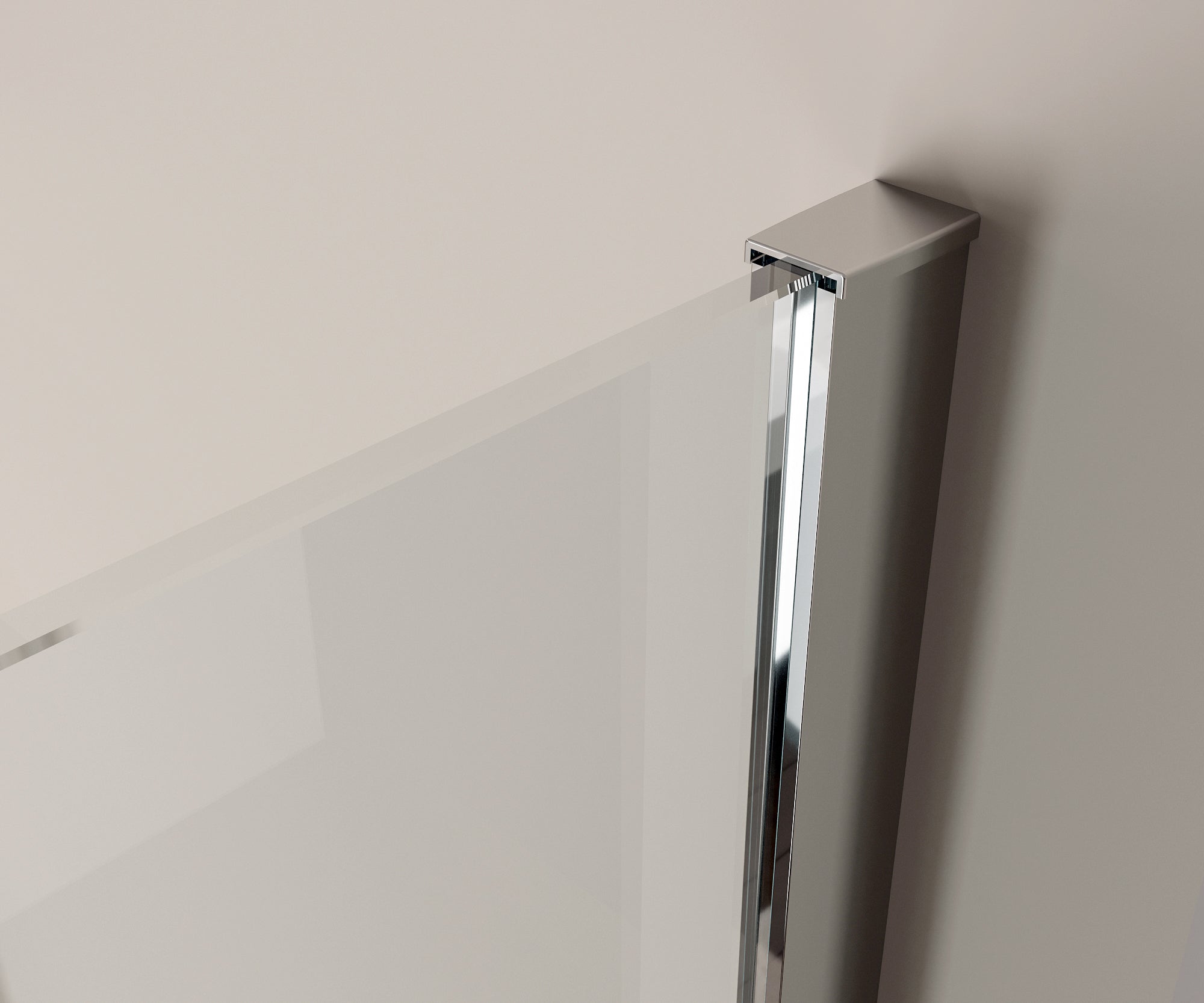 Paroi de douche à l'italienne 10 mm Super White Glass EX103