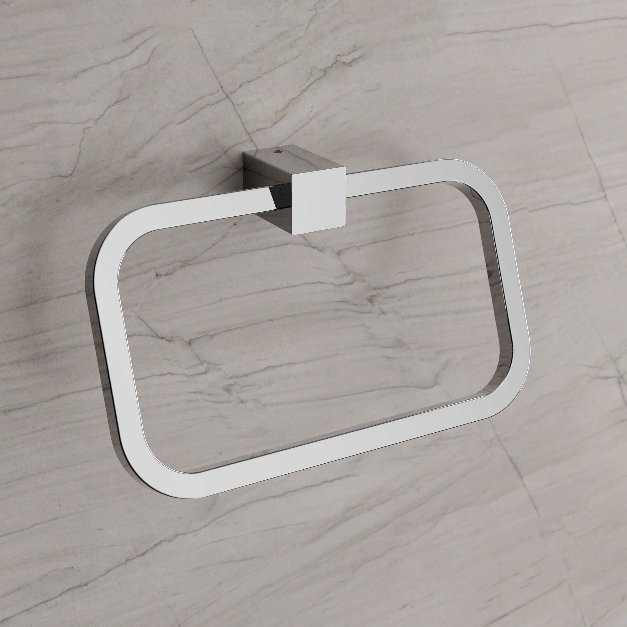 Anneau porte-serviettes OLA - Acier inoxydable - 23 x 9,3 cm - Carré - couleur au choix