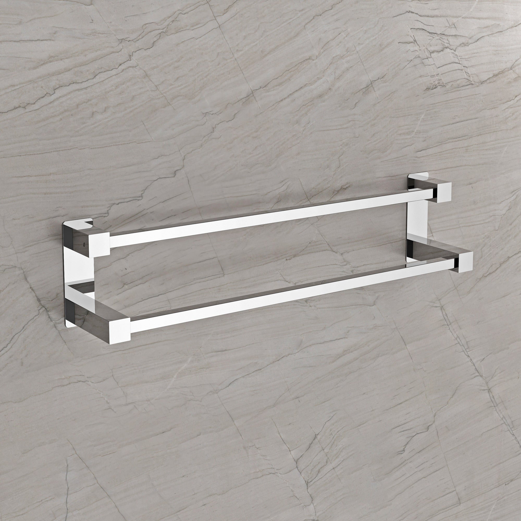 Porte-serviettes OLA - Inox - env. 64 x 11 cm - design angulaire - couleur au choix