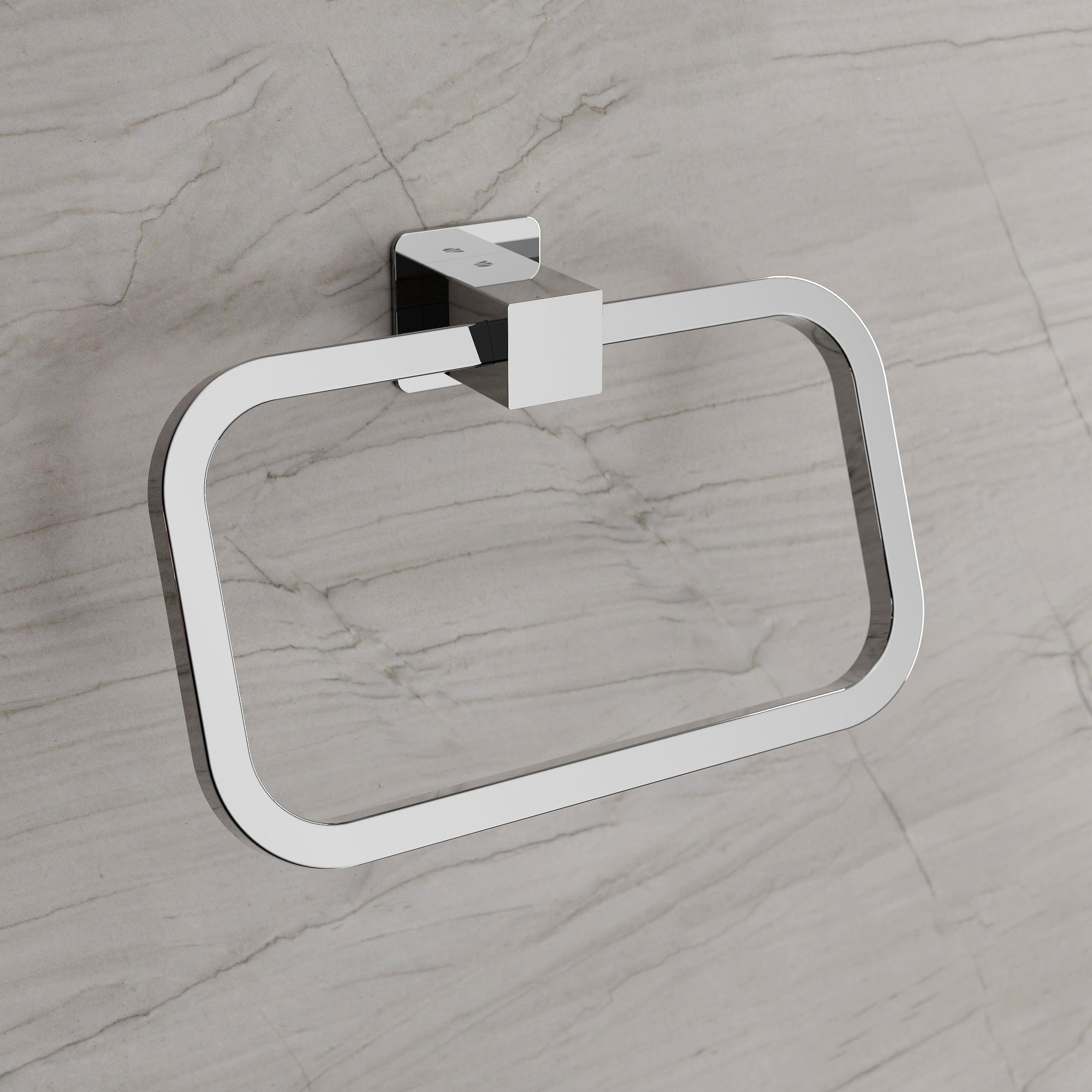 Anneau porte-serviettes OLA - Acier inoxydable - 23 x 9,3 cm - Carré - couleur au choix