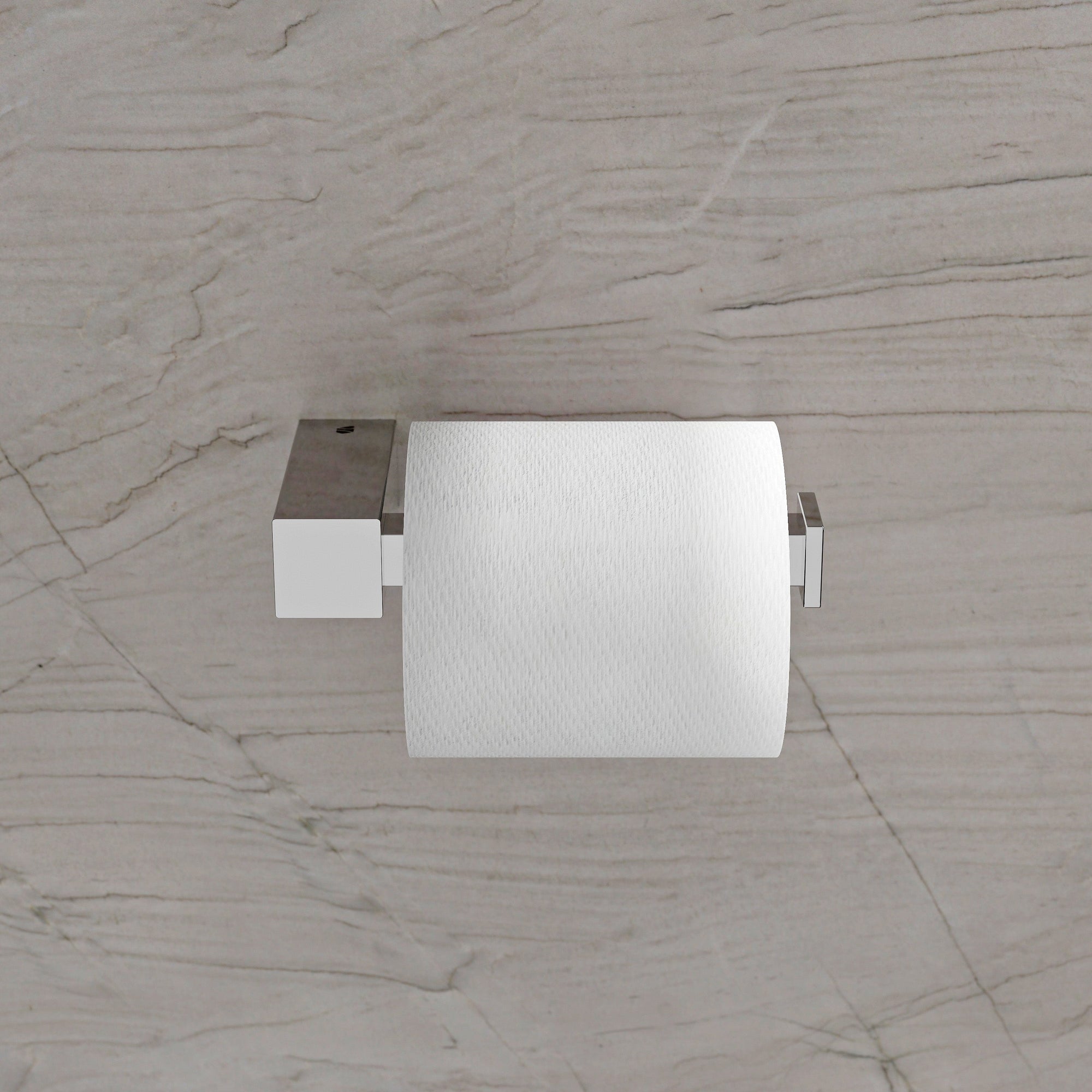 Porte-papier toilette OLA - Inox - env. 15,5 x 8,5 cm - Carré - couleur au choix