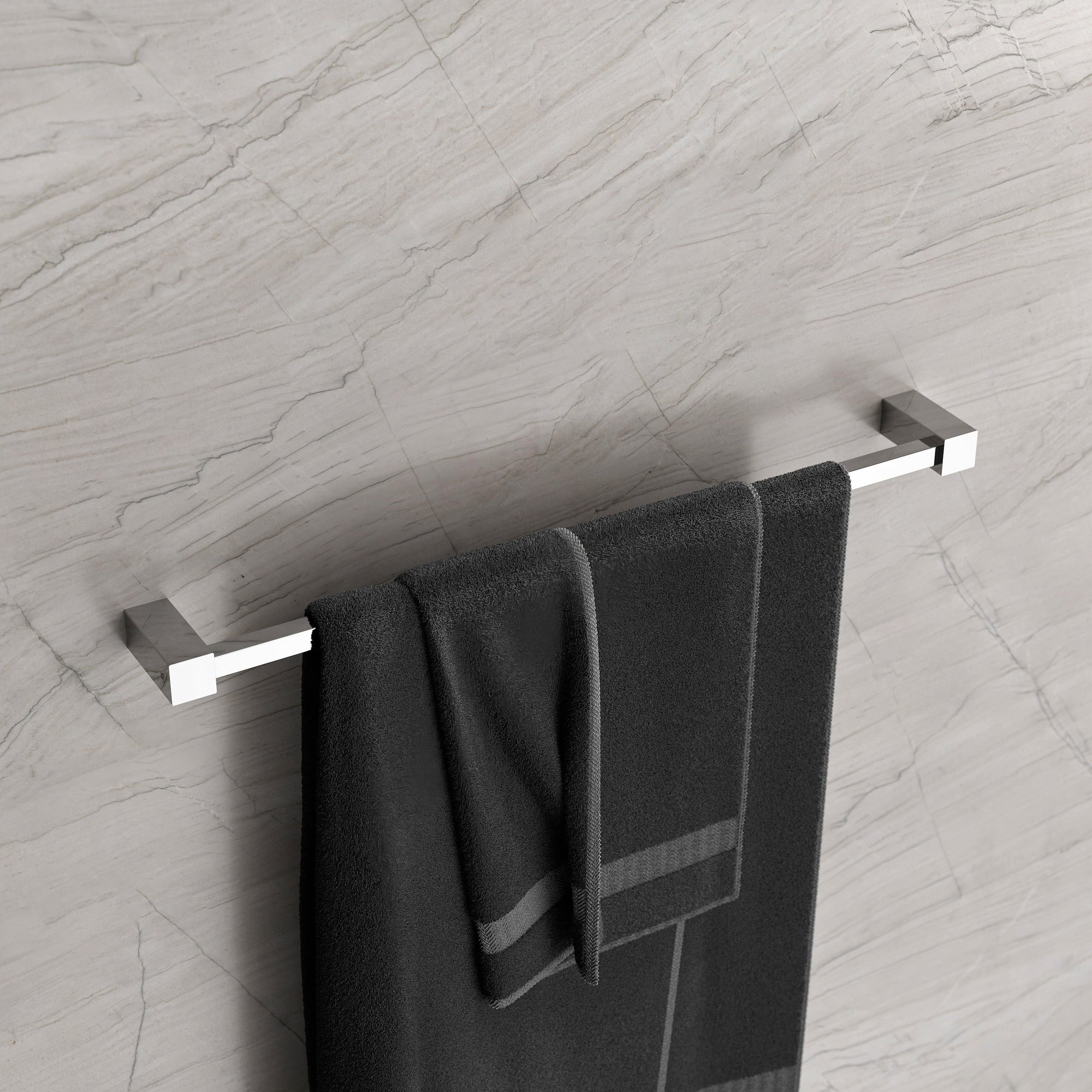 Porte-serviettes OLA - Inox - env. 62 x 7,8 cm - Carré - couleur au choix