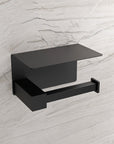 Porte-papier toilette OLA - avec tablette - Inox - env. 15,5 x 9,5 cm - Carré - couleur au choix