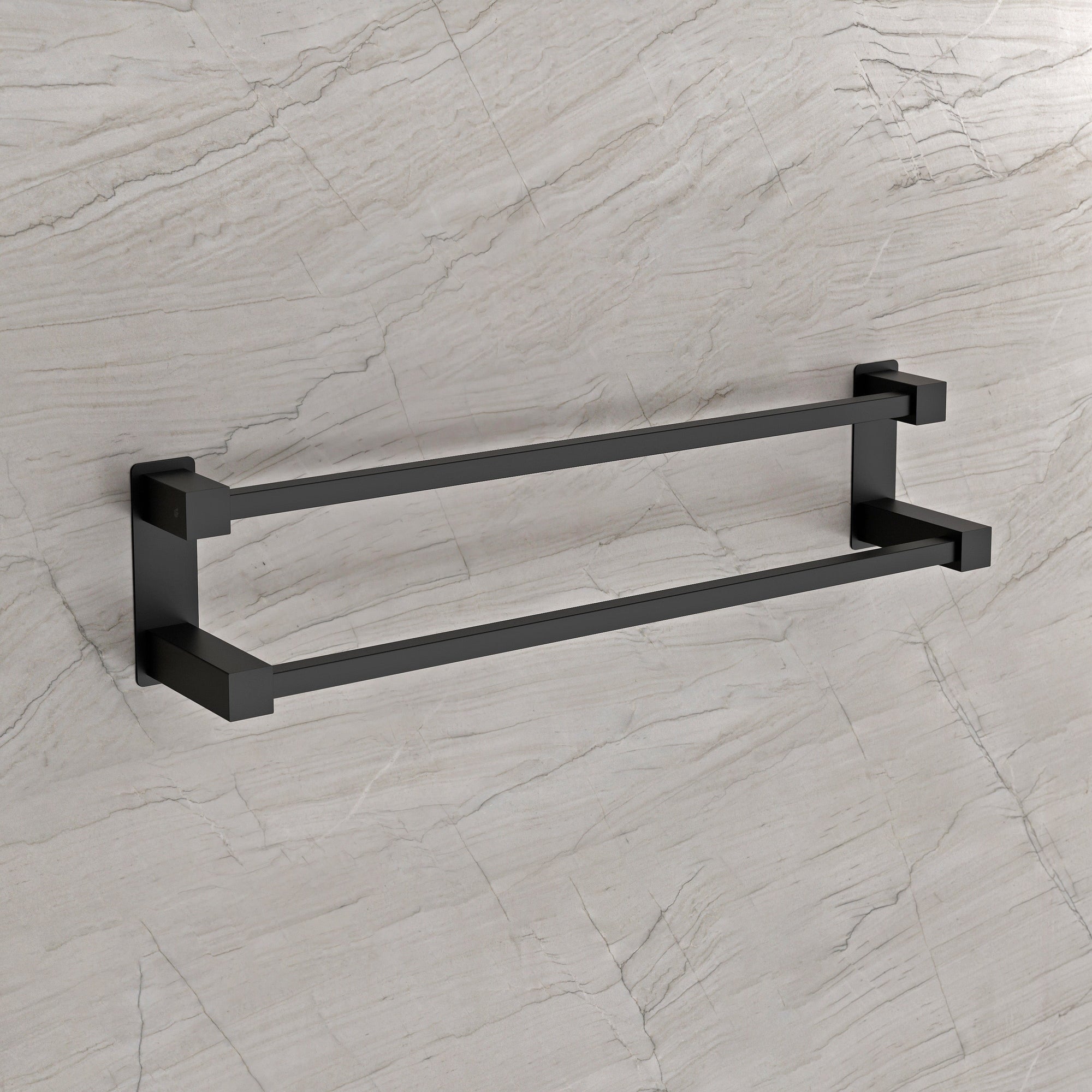 Porte-serviettes OLA - Inox - env. 64 x 11 cm - design angulaire - couleur au choix
