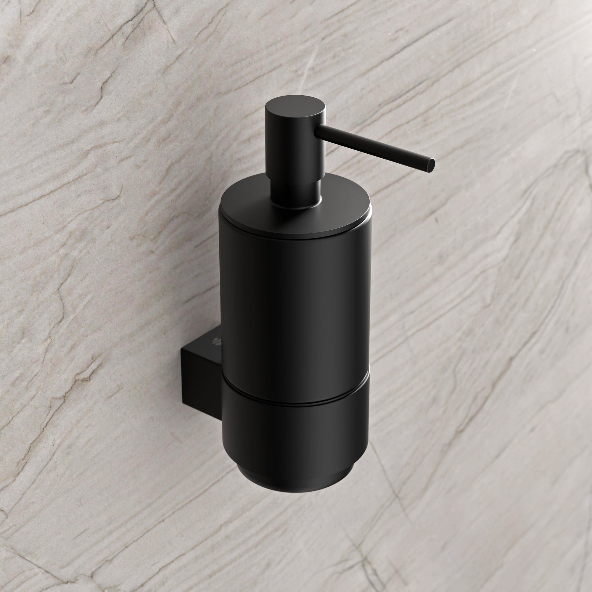 Distributeur de savon OLA - Céramique / Inox - env. 10 x 9,5 cm - couleur au choix