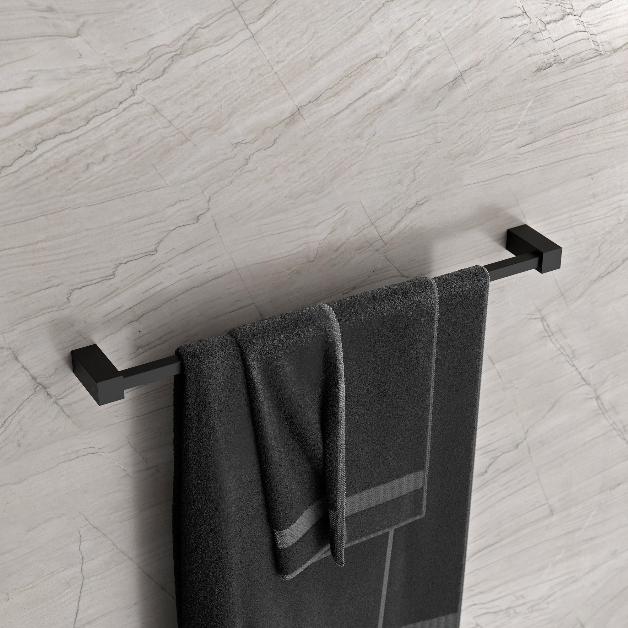 Porte-serviettes OLA - Inox - env. 62 x 7,8 cm - Carré - couleur au choix