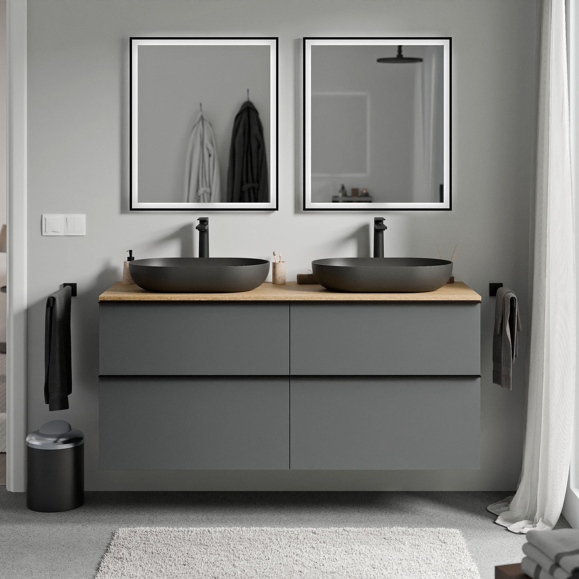 Meuble salle de bains LAVOA 140 cm