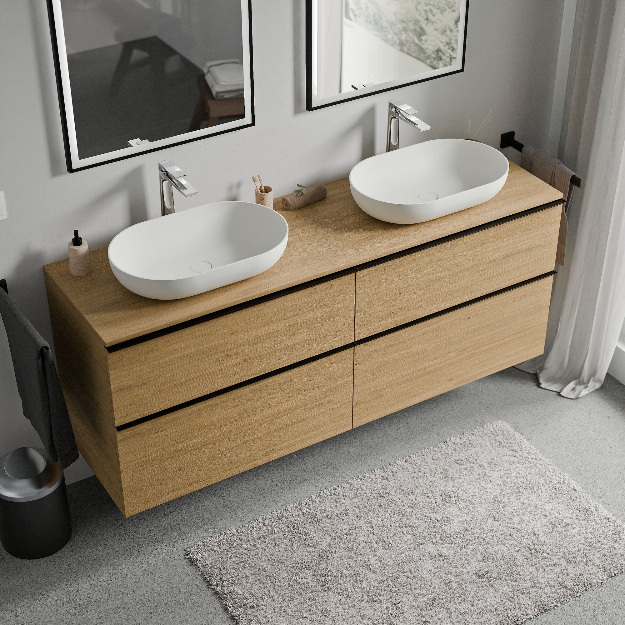Meuble salle de bains LAVOA 160 cm