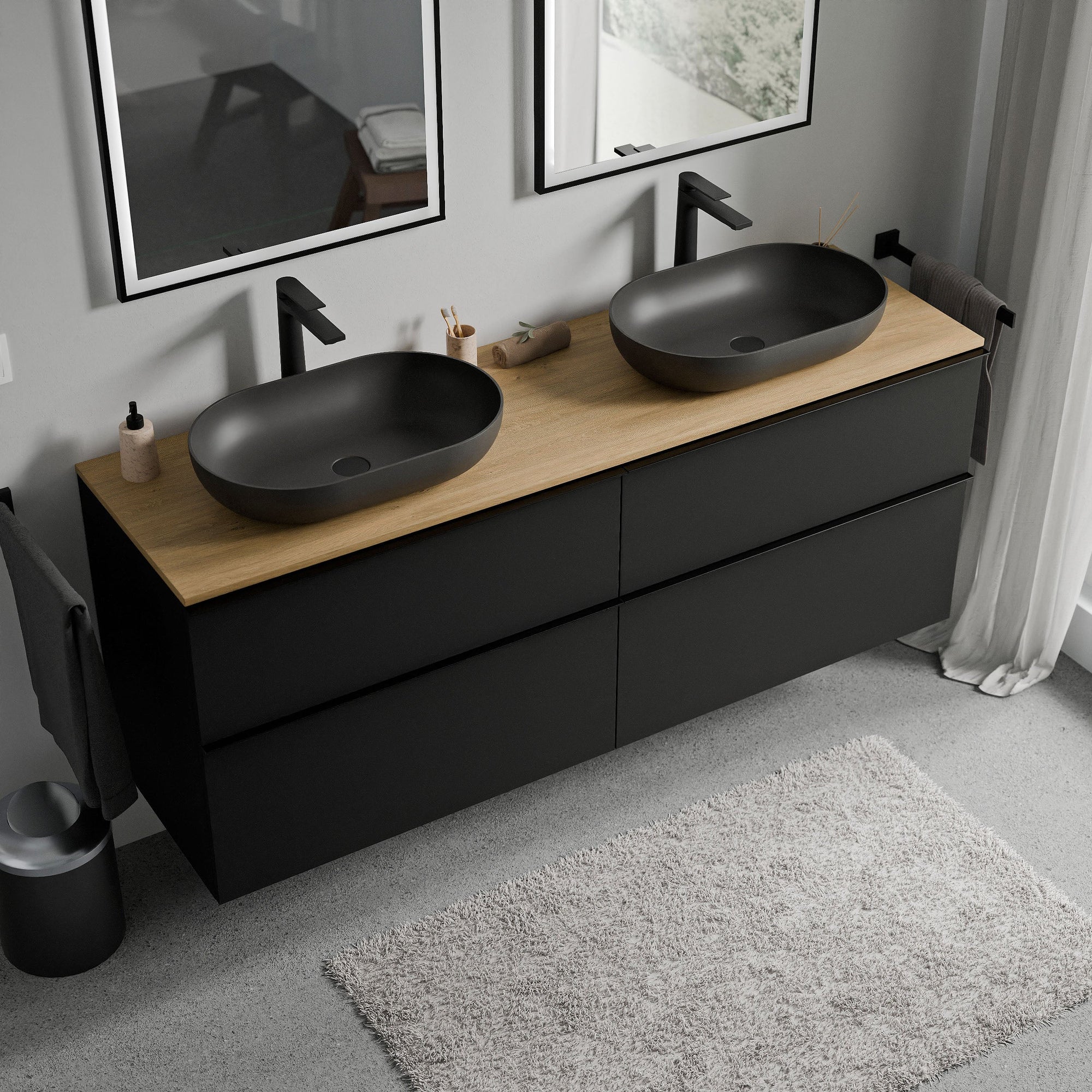 Meuble salle de bains LAVOA 160 cm