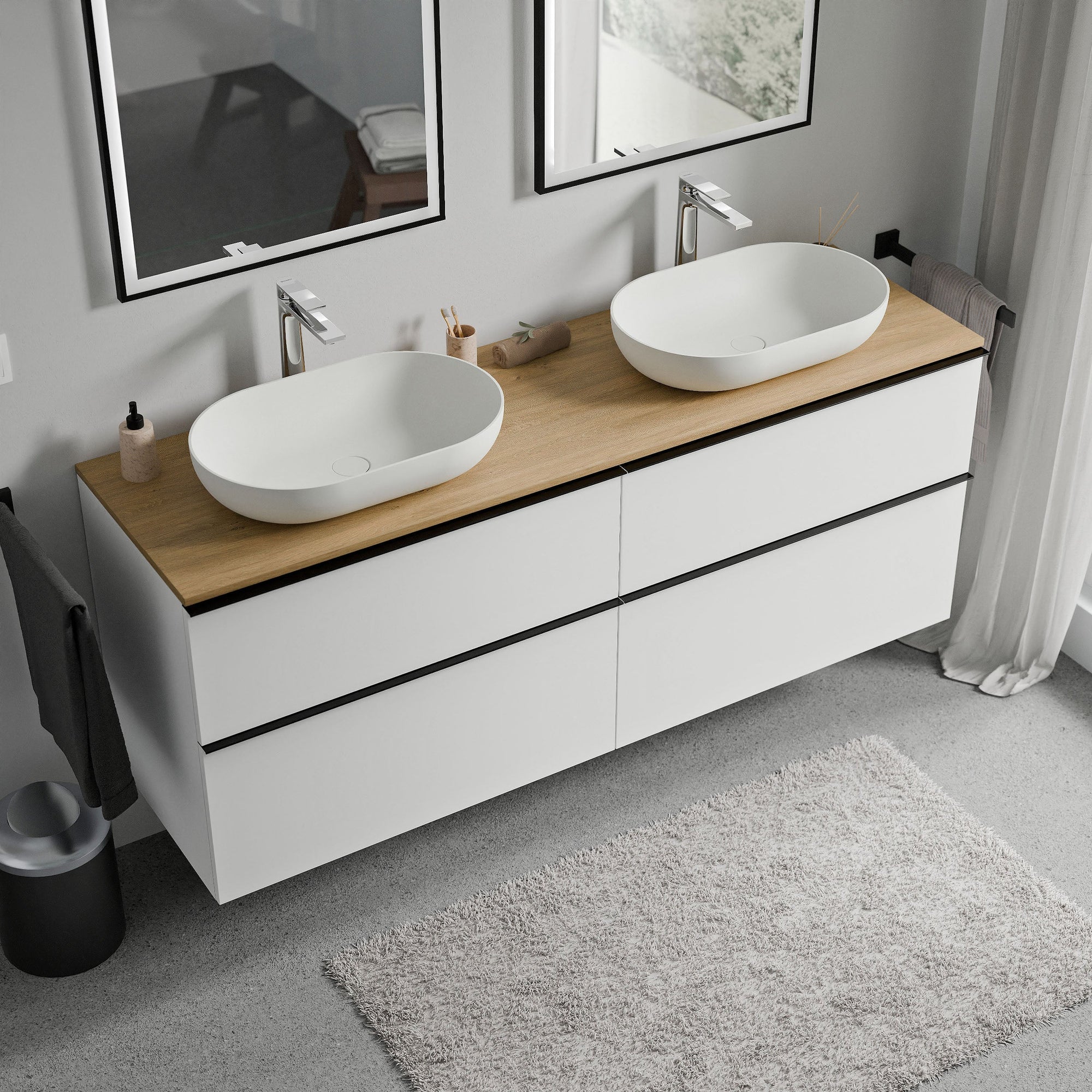 Meuble salle de bains LAVOA 160 cm
