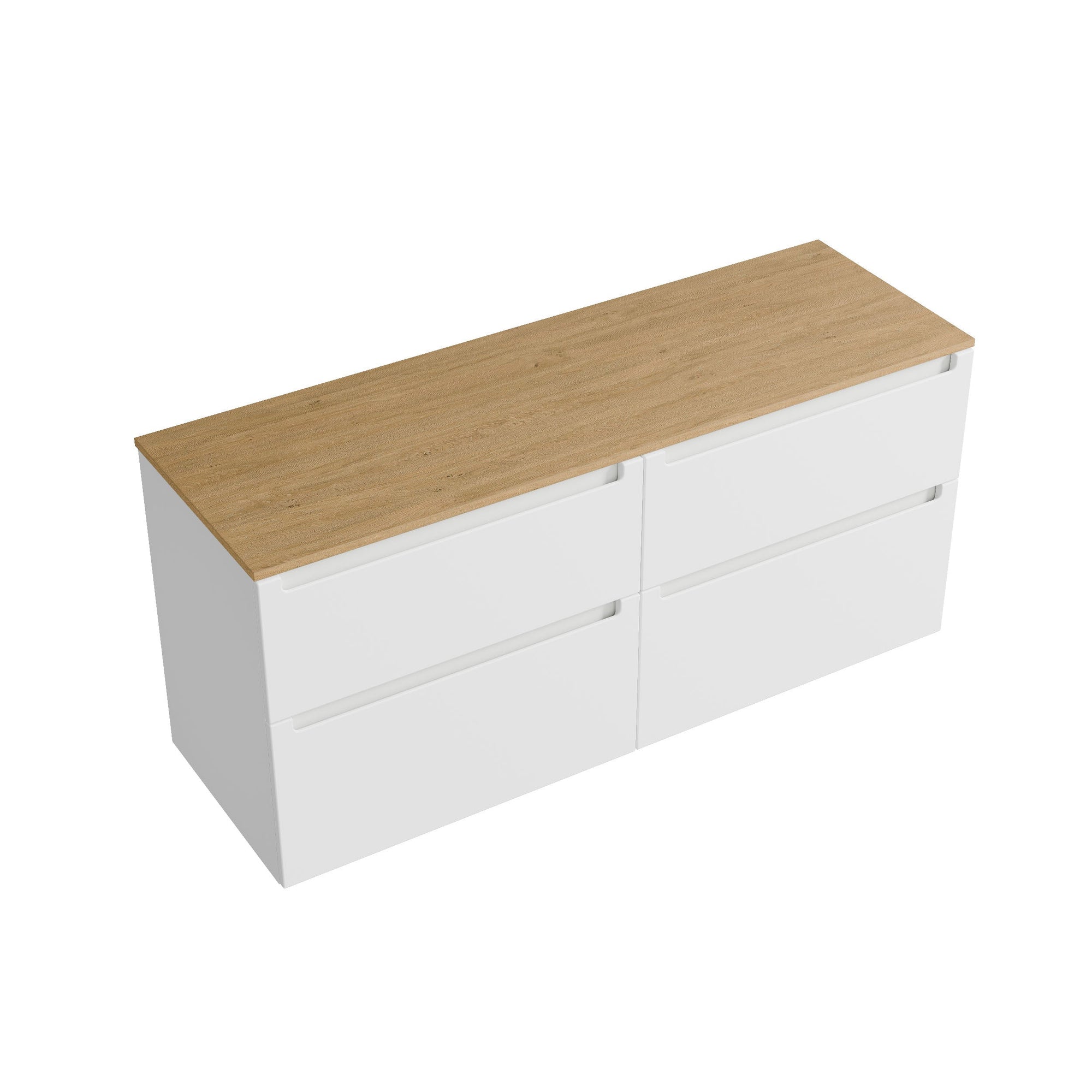 Meuble salle de bain VIREO 140 cm pour vasque à poser - couleurs au choix
