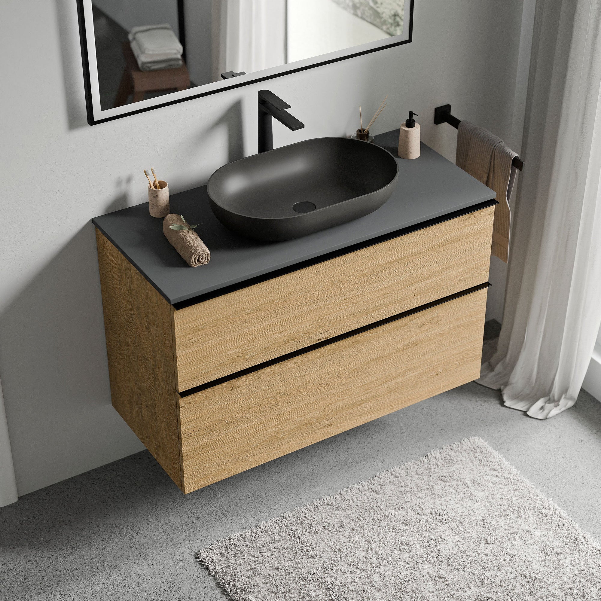 Meuble salle de bain LAVOA 80 cm