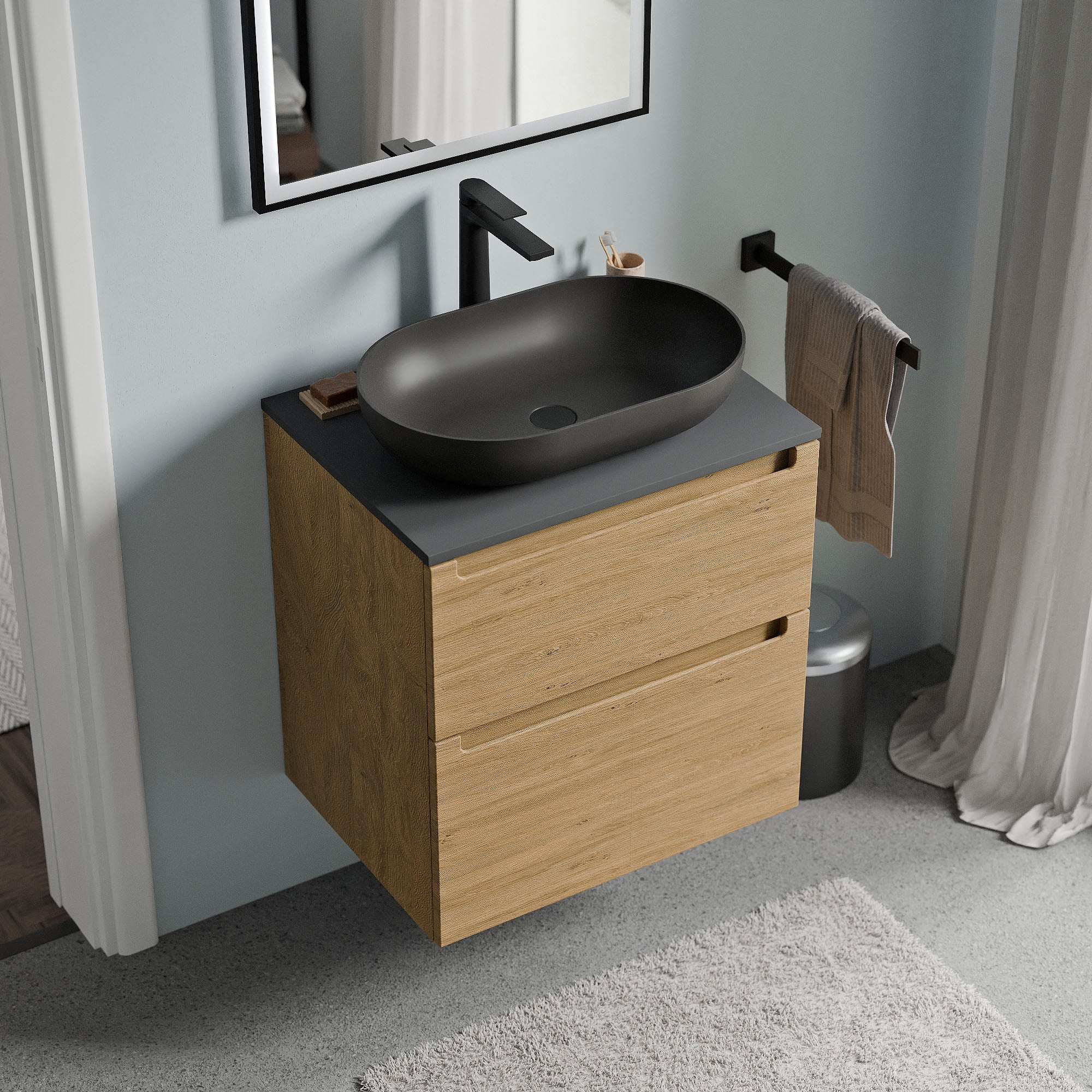 Meuble salle de bain VIREO 60 cm
