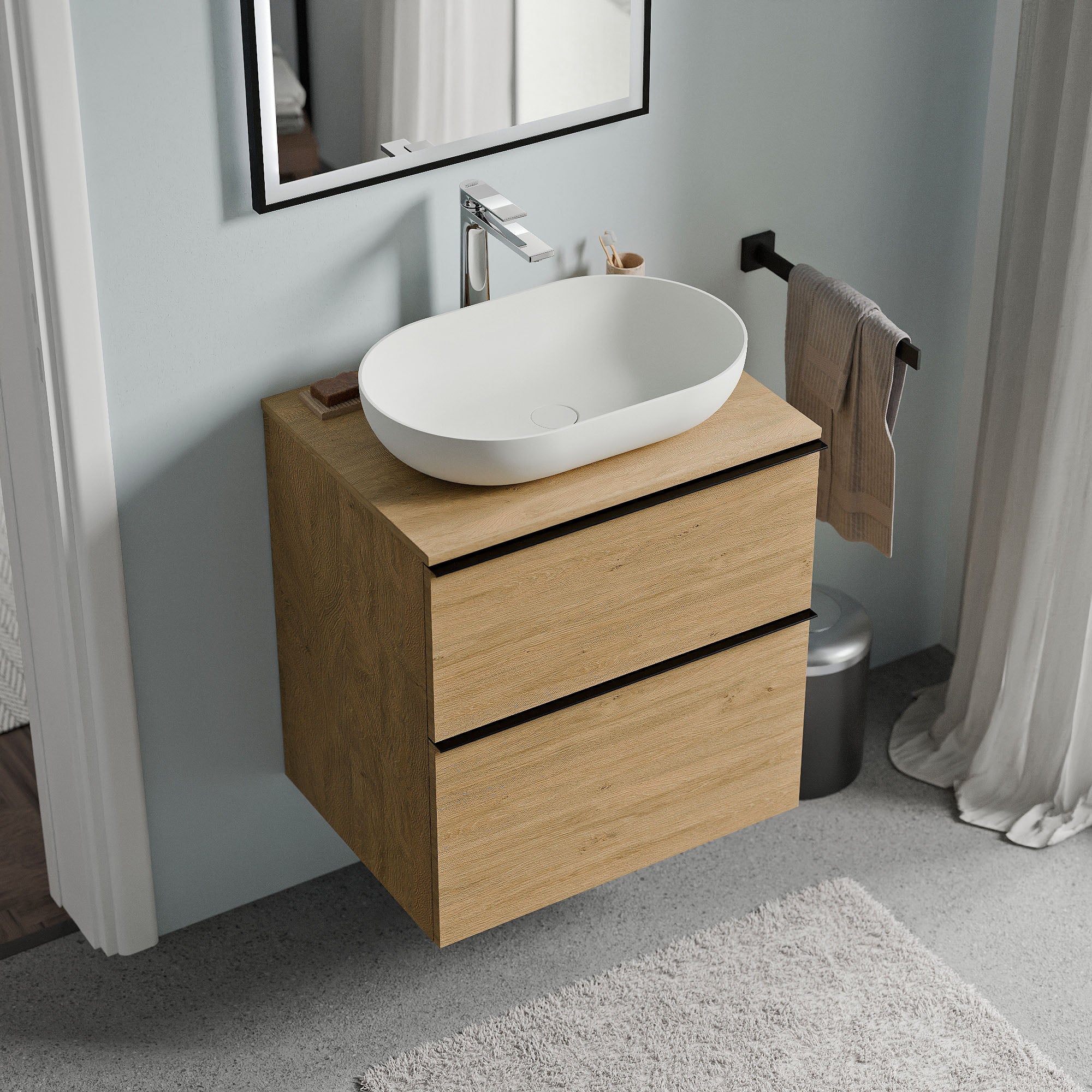 Meuble salle de bain LAVOA 60 cm