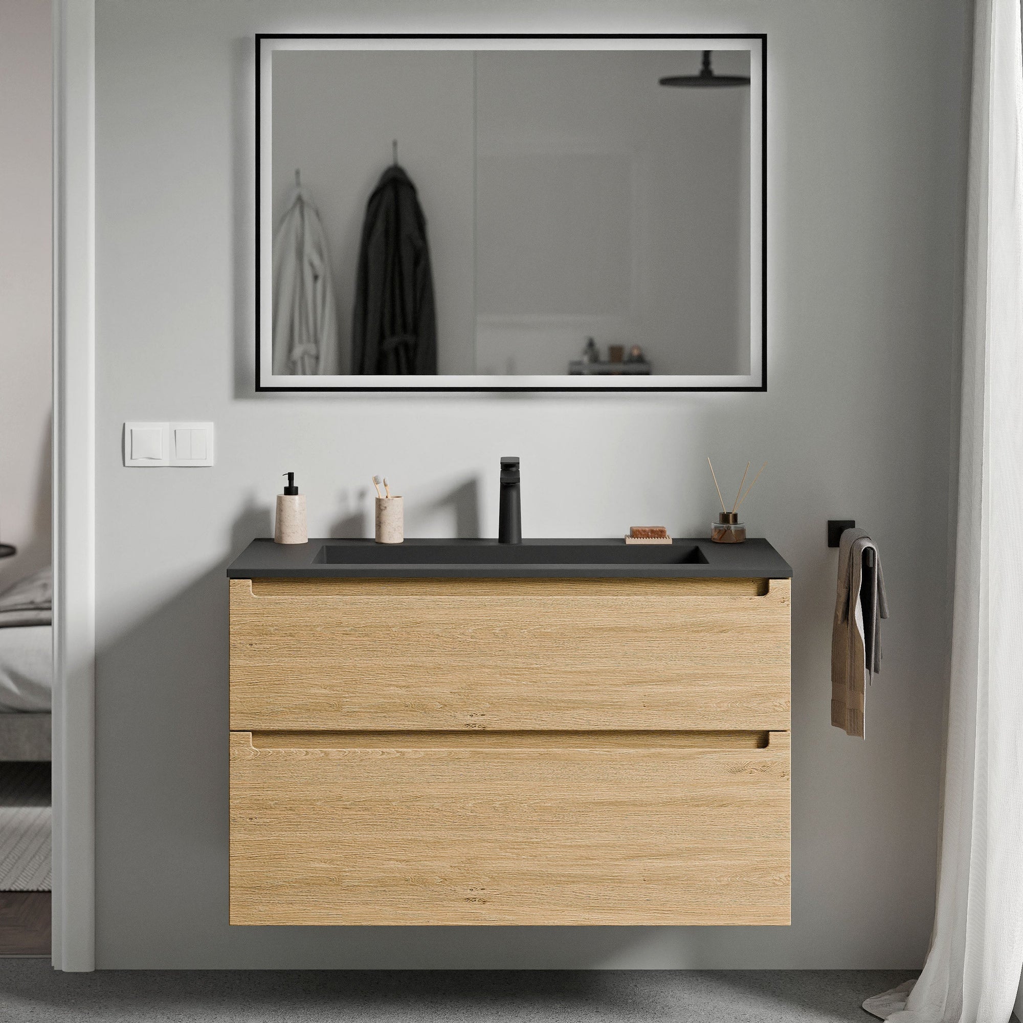 Meuble salle de bain VIREO 100 cm