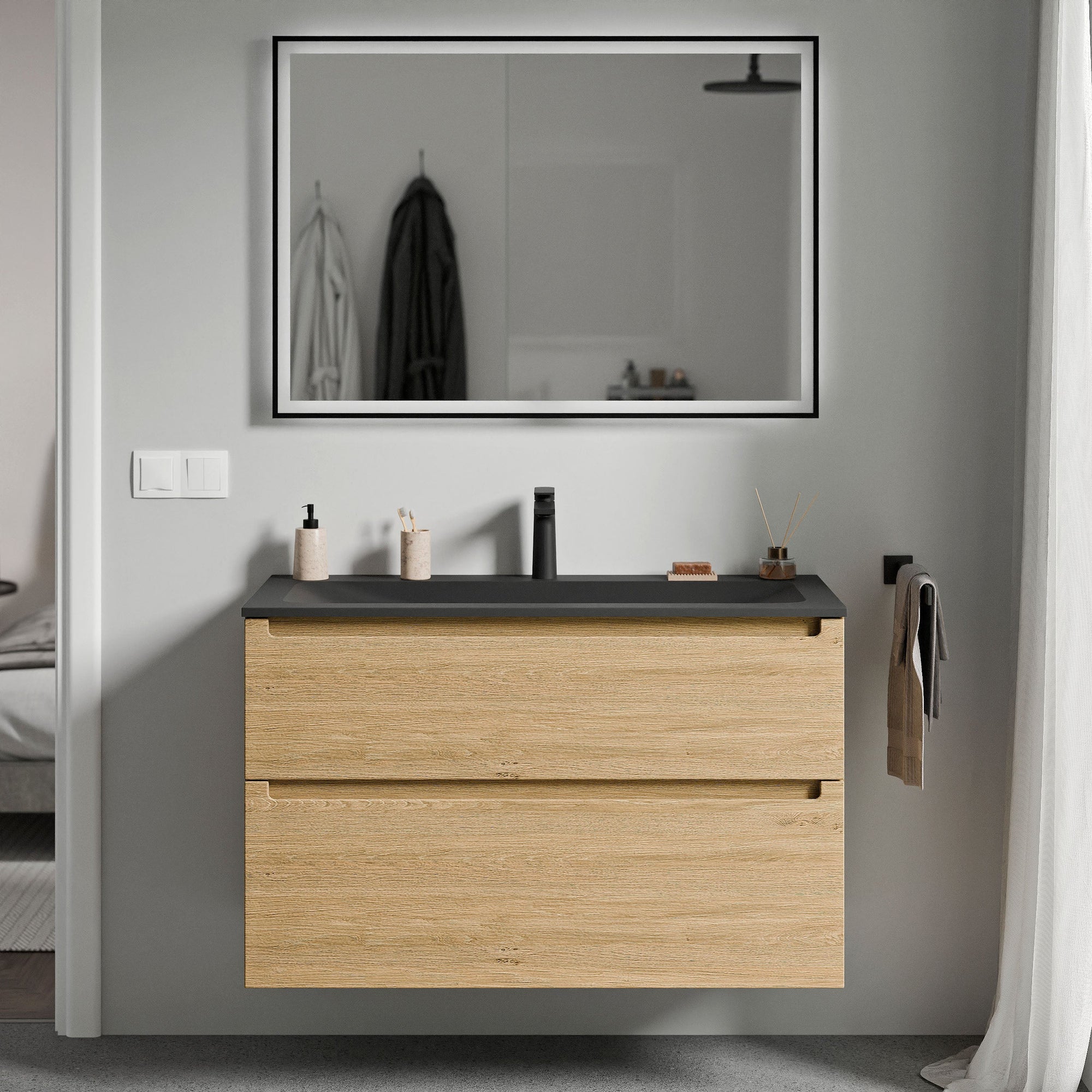 Meuble salle de bain VIREO 100 cm