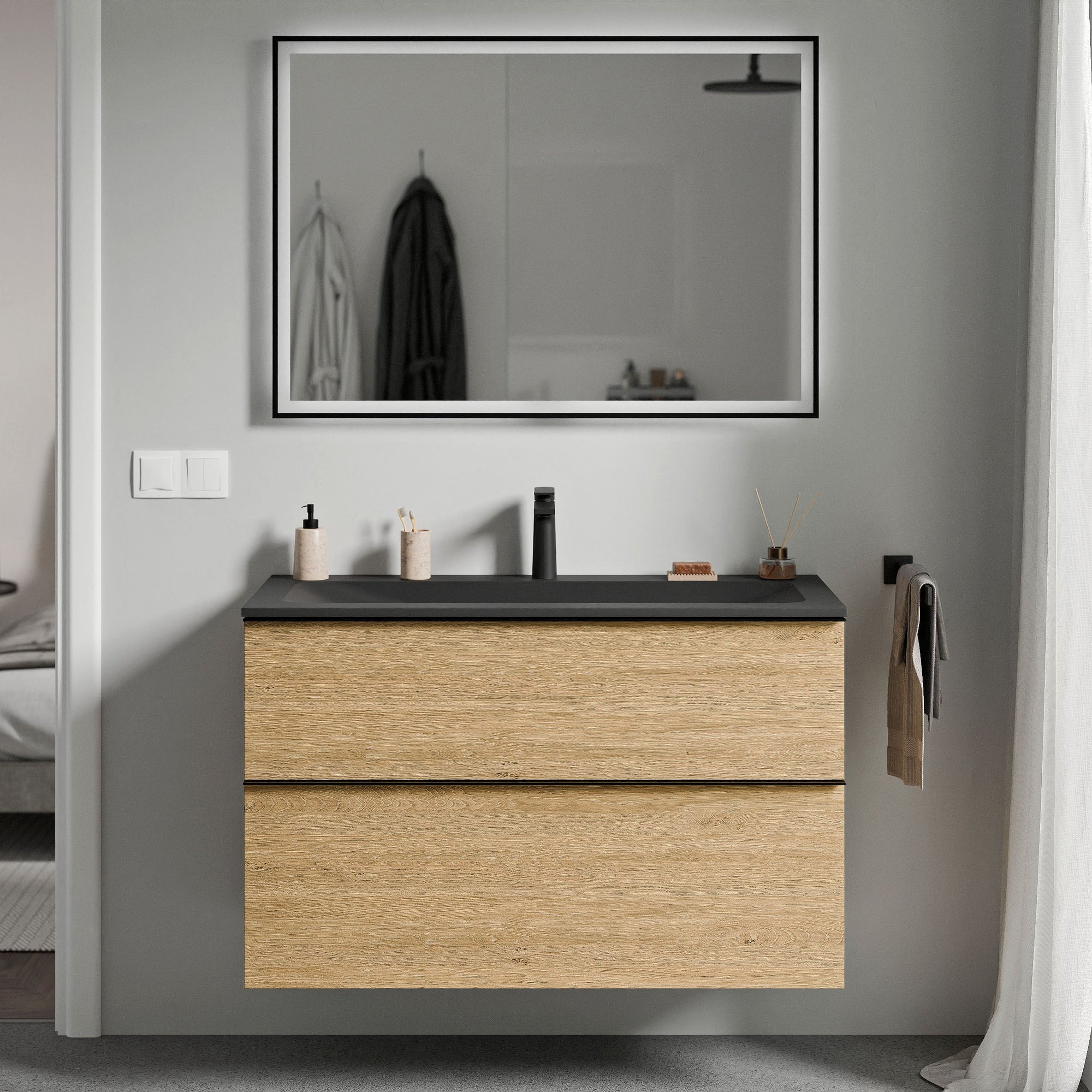 Meuble salle de bain LAVOA 100 cm