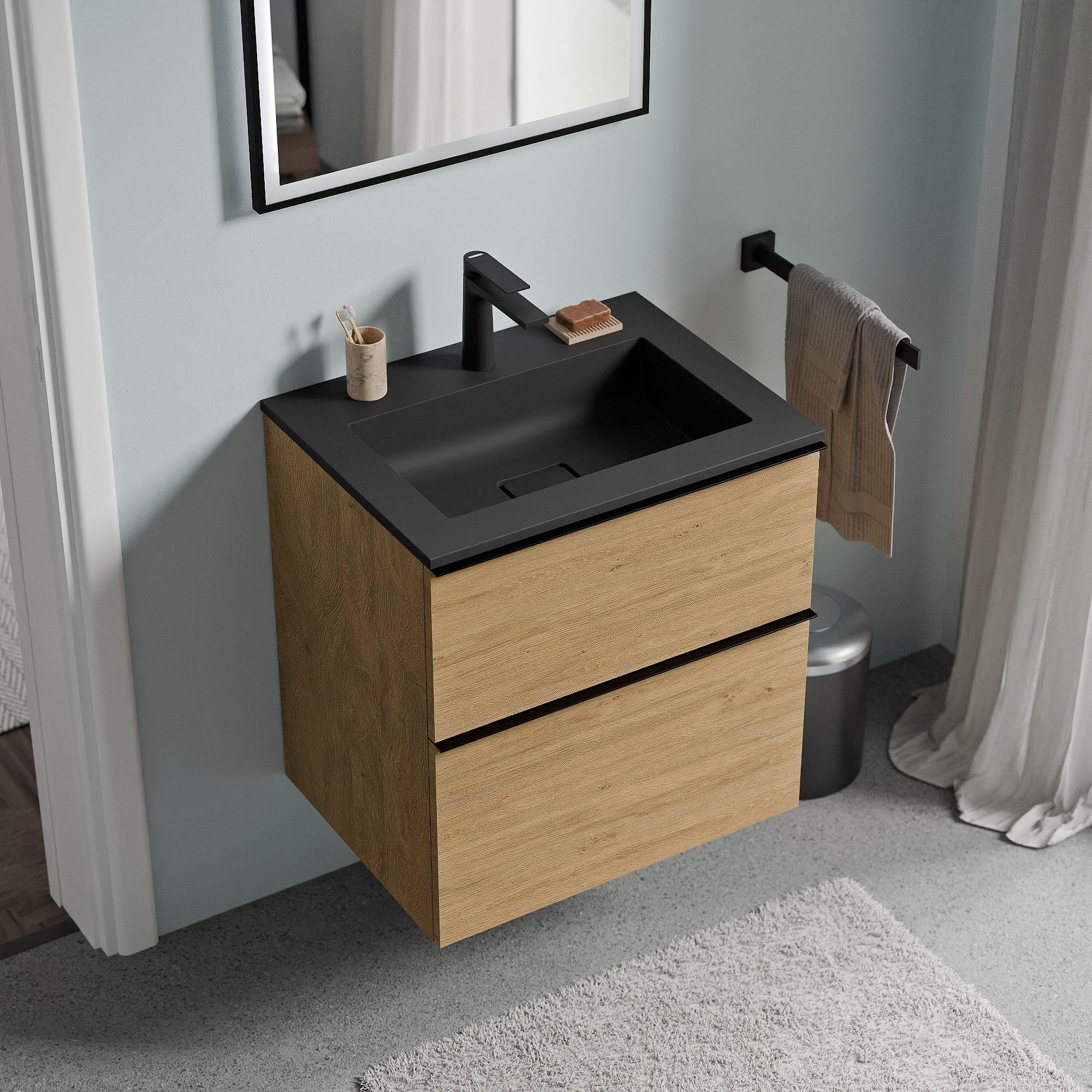 Meuble salle de bain LAVOA 60 cm