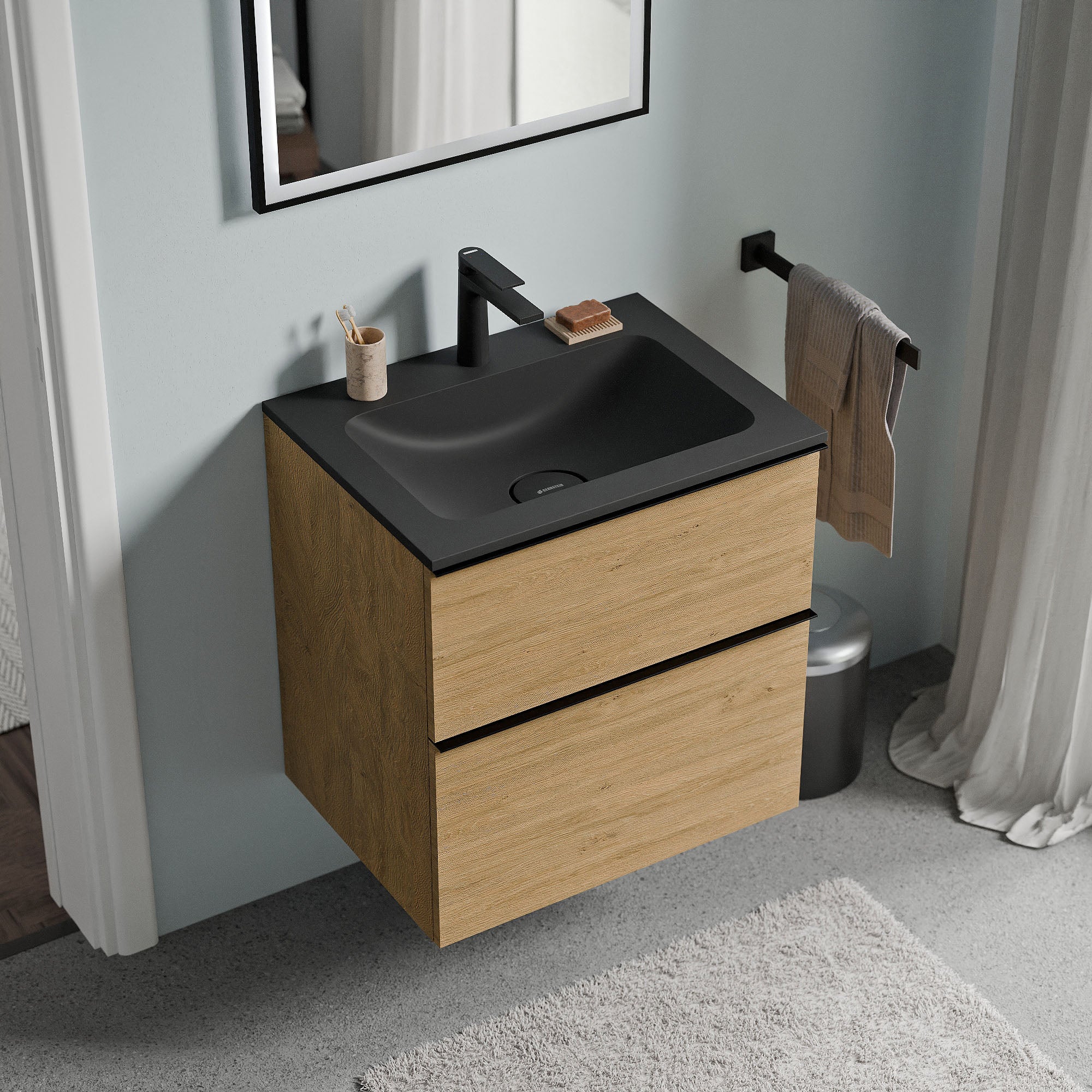 Meuble salle de bain LAVOA 60 cm