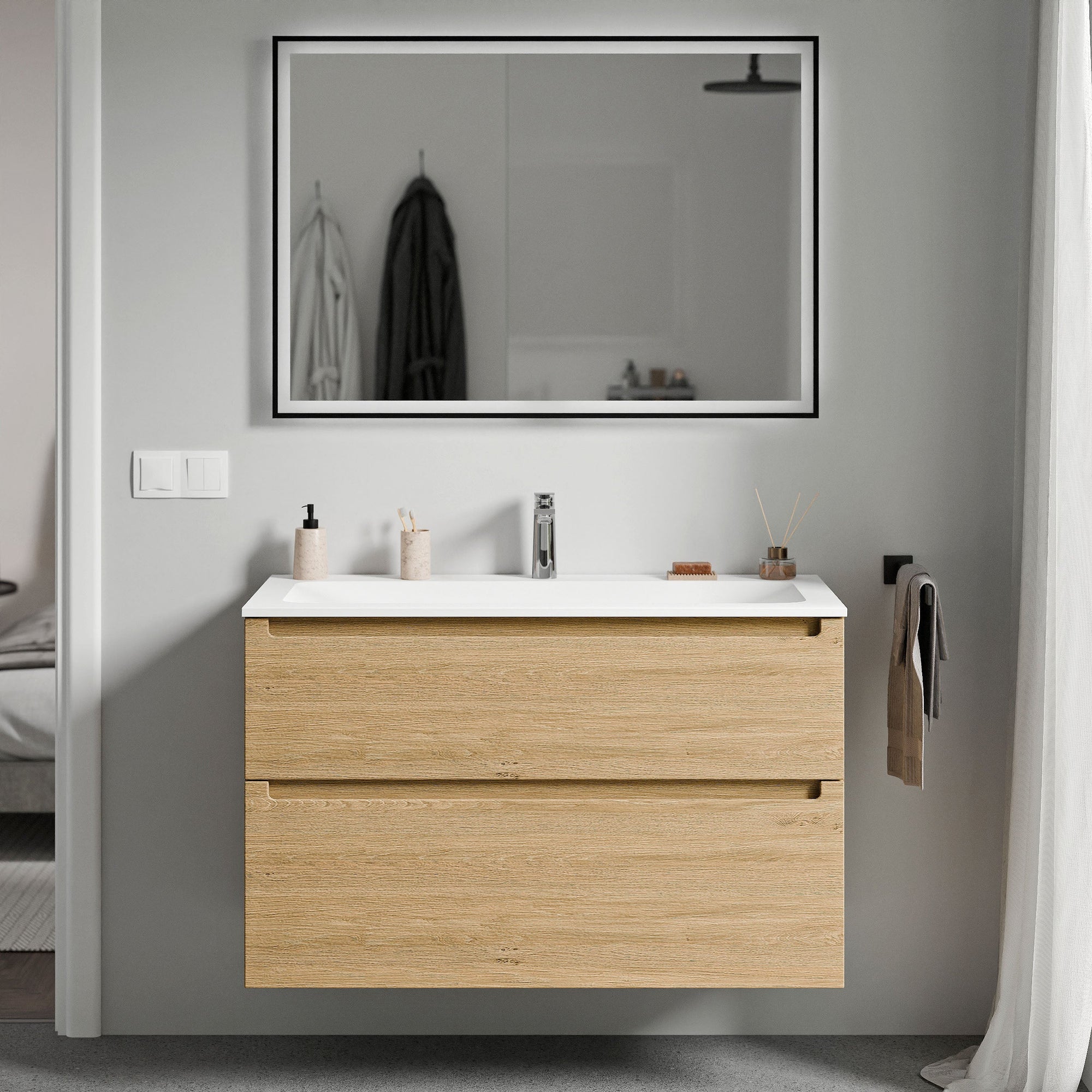 Meuble salle de bain VIREO 100 cm