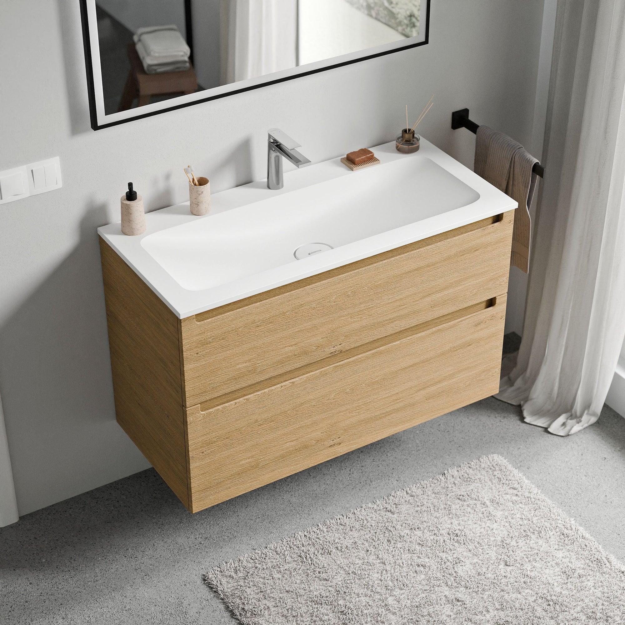 Meuble salle de bain VIREO 100 cm