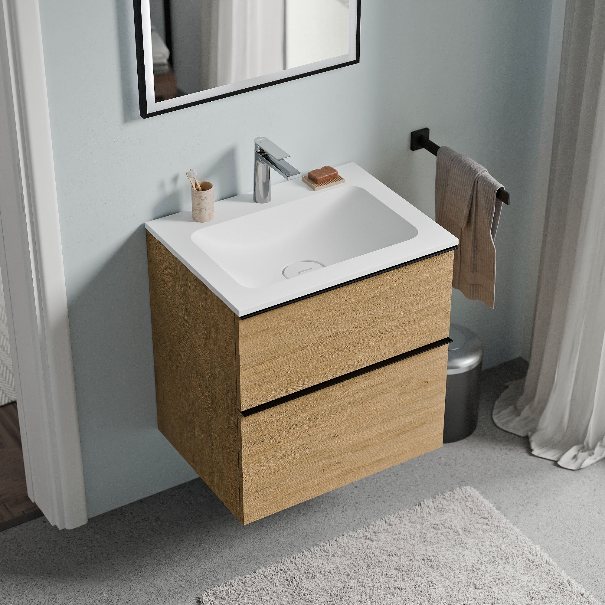 Meuble salle de bain LAVOA 60 cm