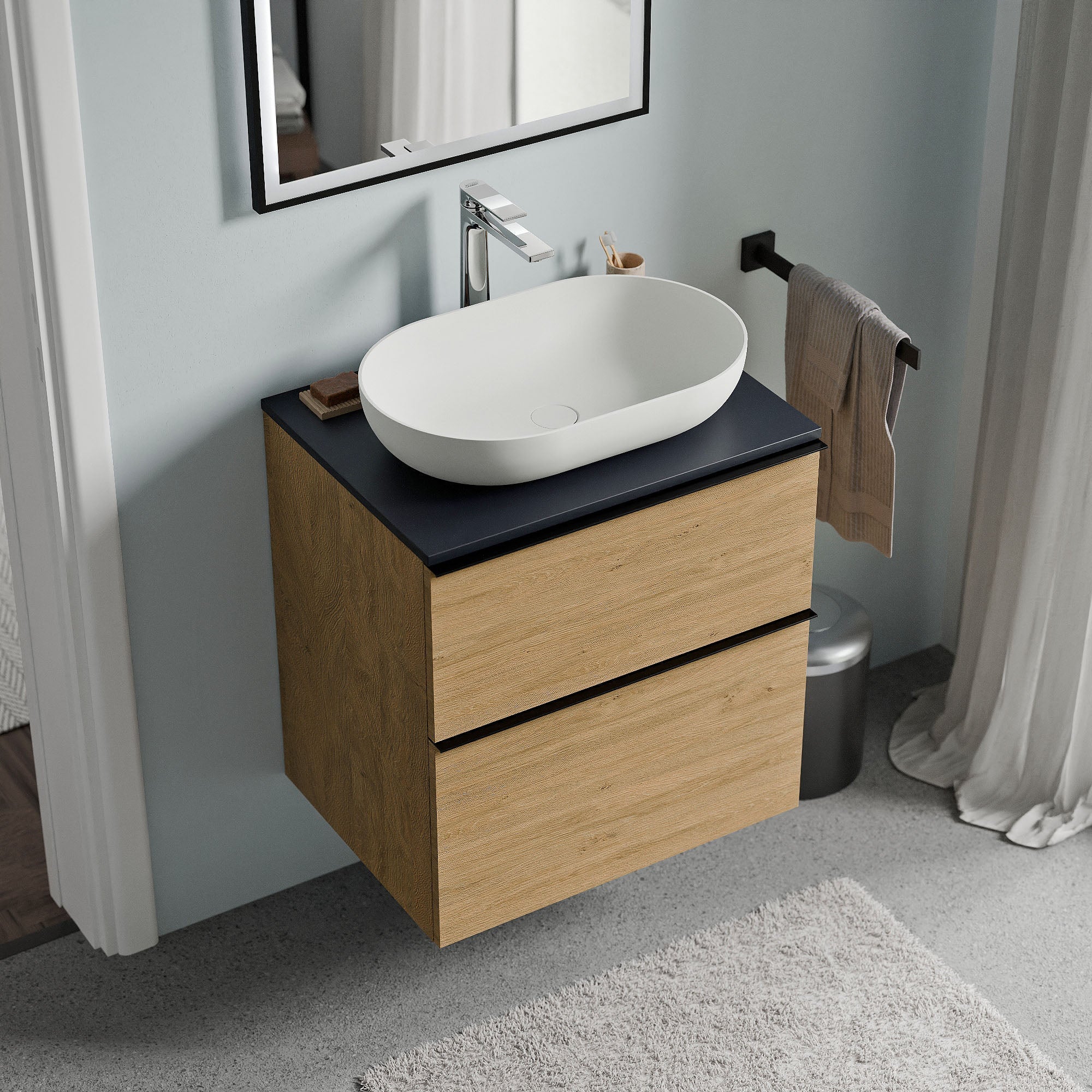 Meuble salle de bain LAVOA 60 cm