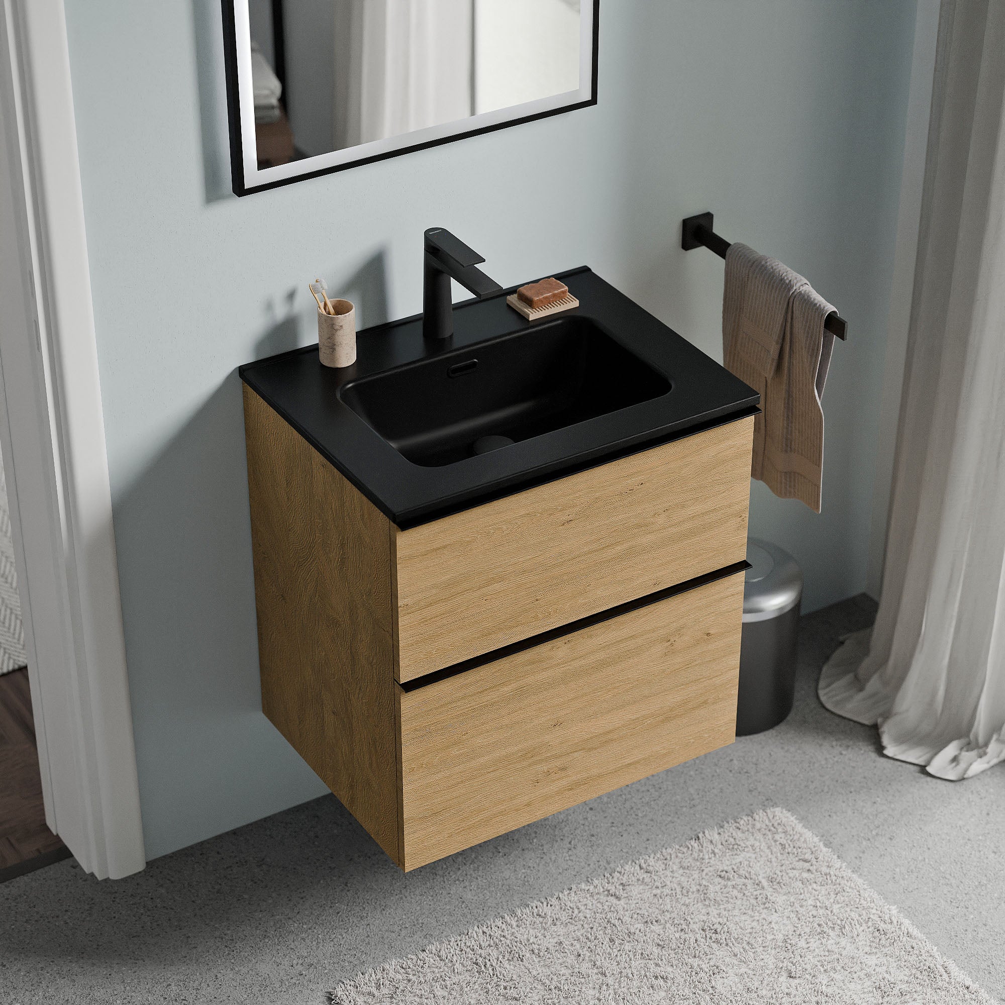 Meuble salle de bain LAVOA 60 cm