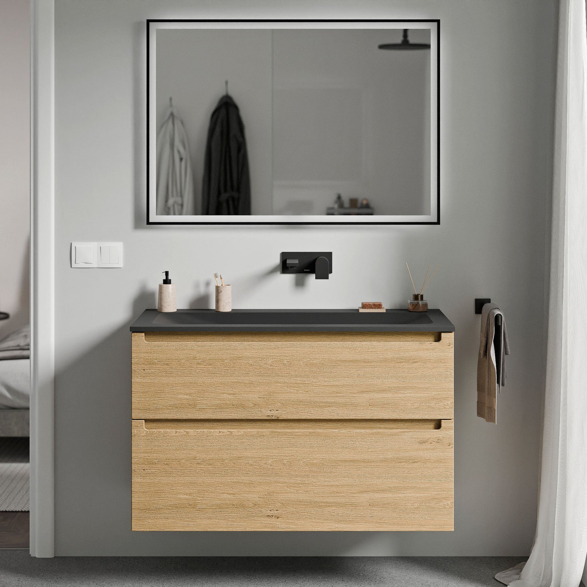 Meuble salle de bain VIREO 80 cm