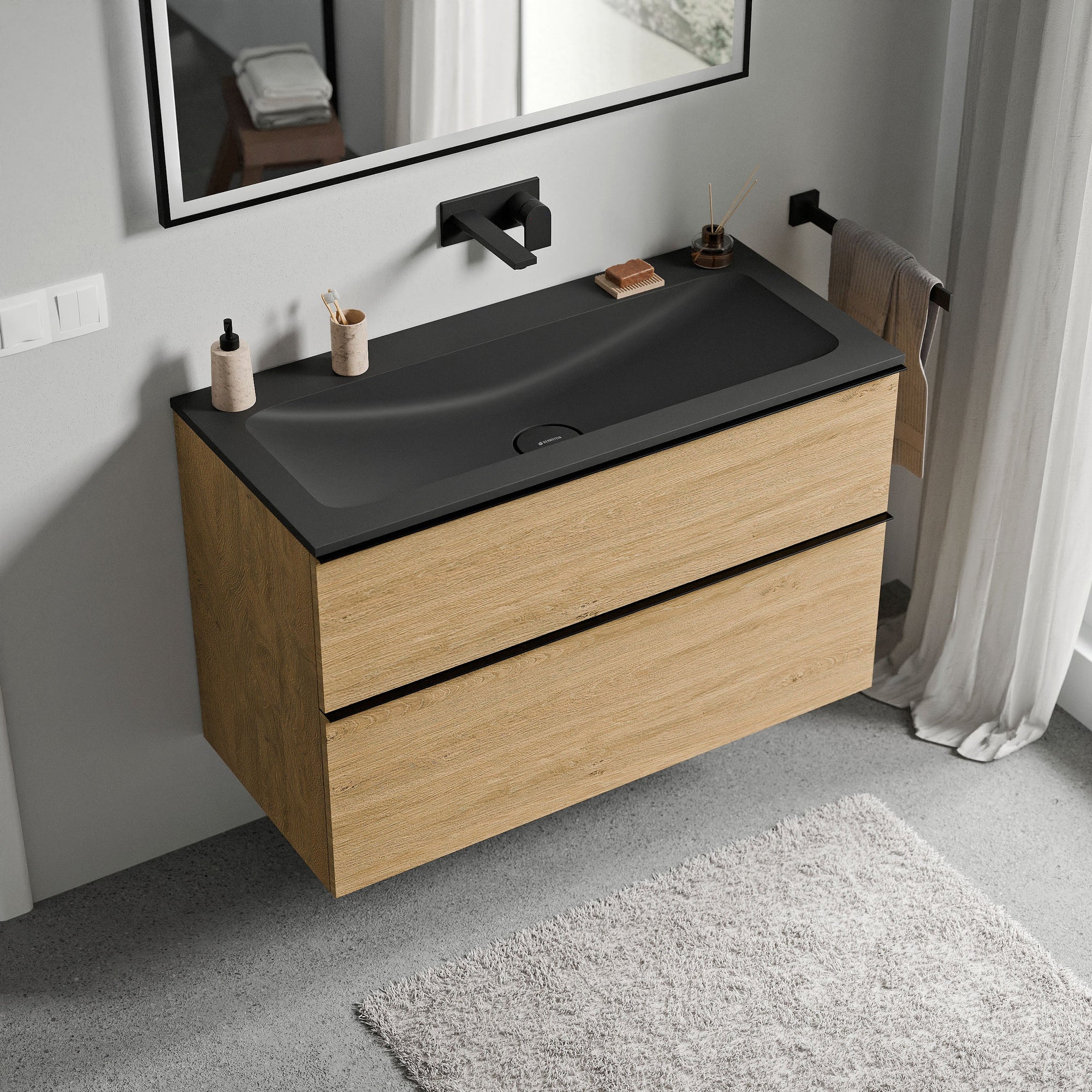 Meuble salle de bain LAVOA 100 cm