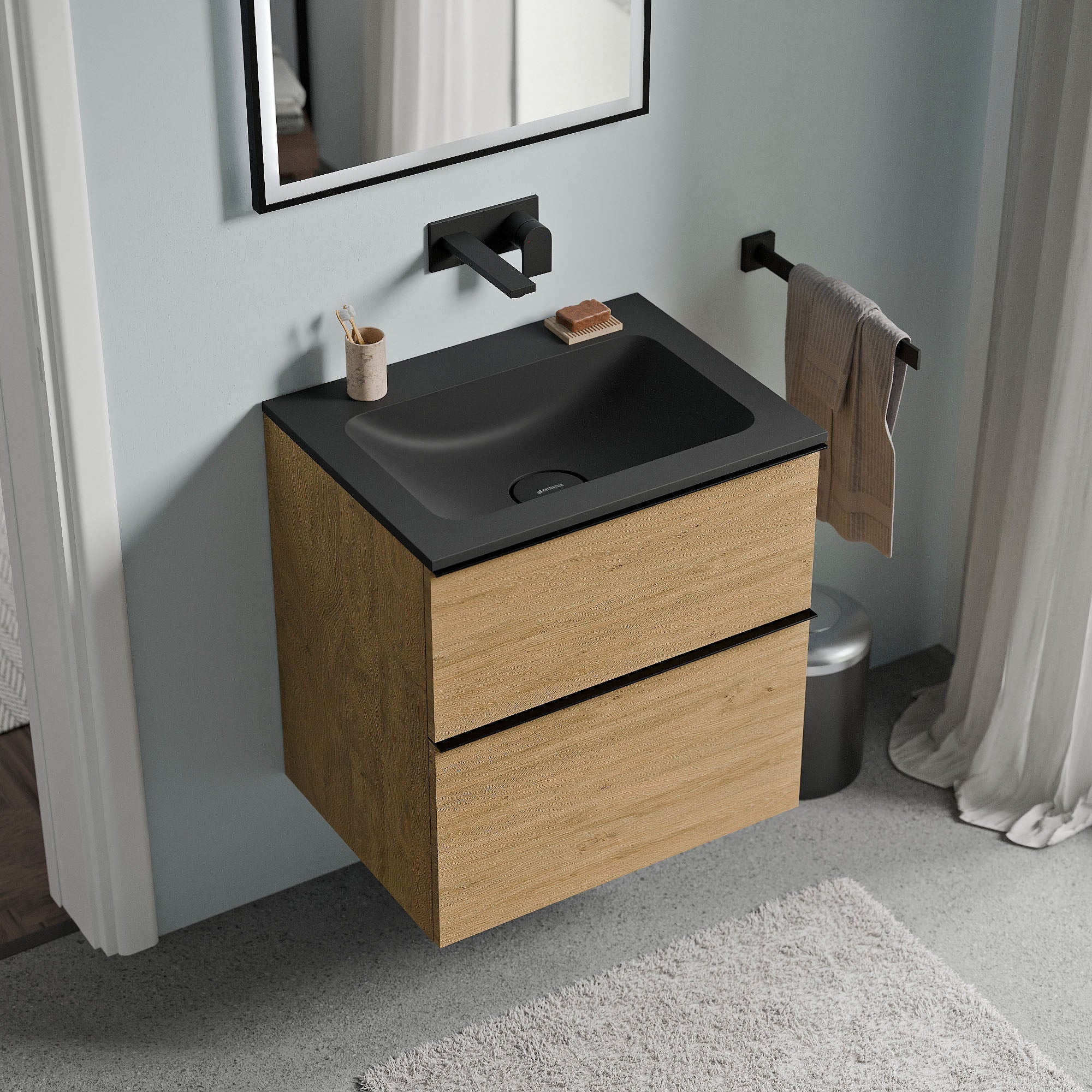 Meuble salle de bain LAVOA 60 cm