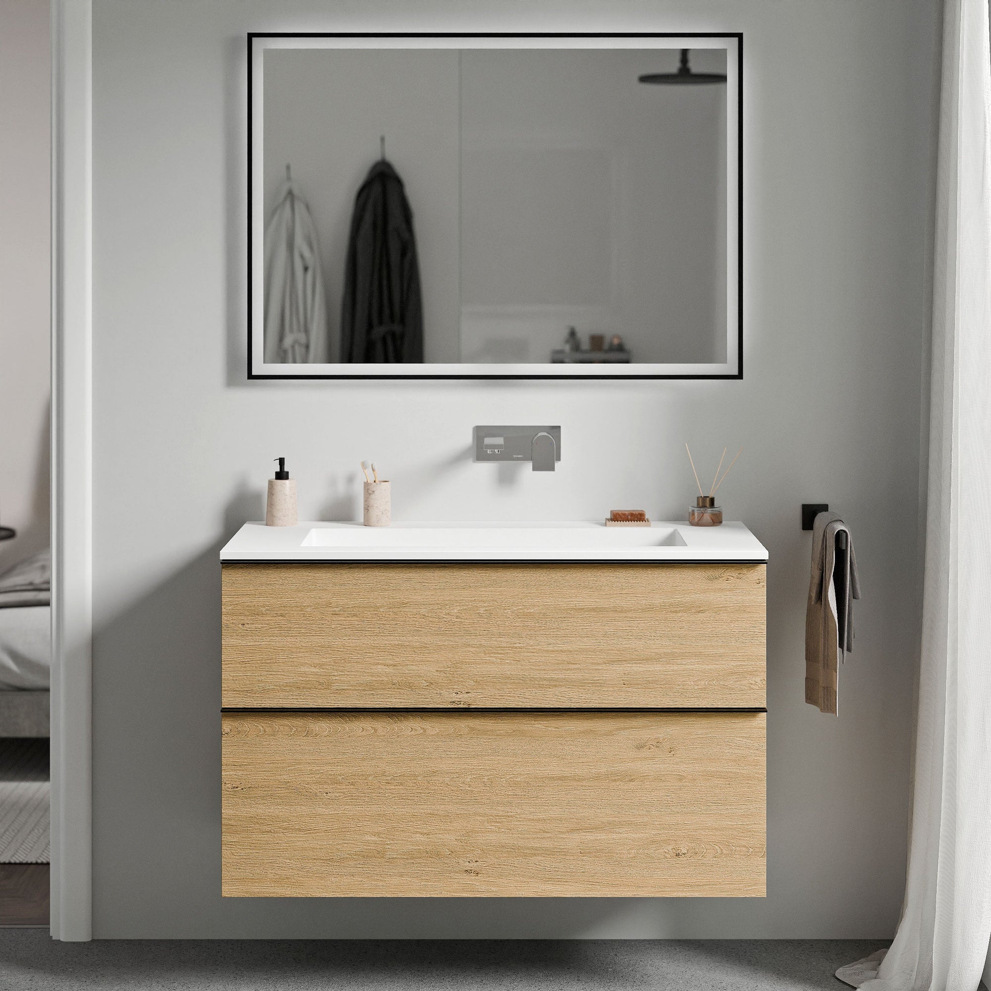 Meuble salle de bain LAVOA 100 cm