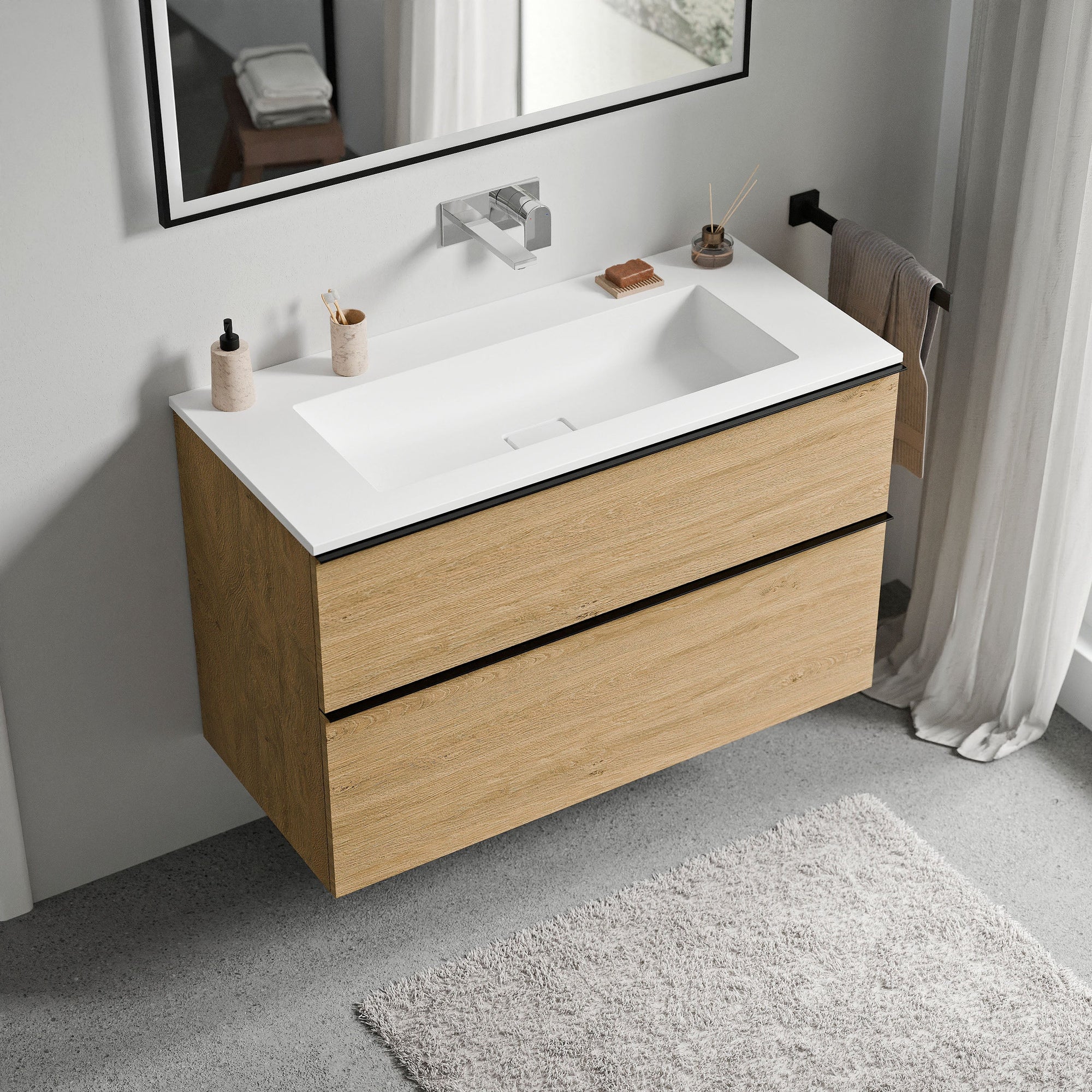 Meuble salle de bain LAVOA 100 cm