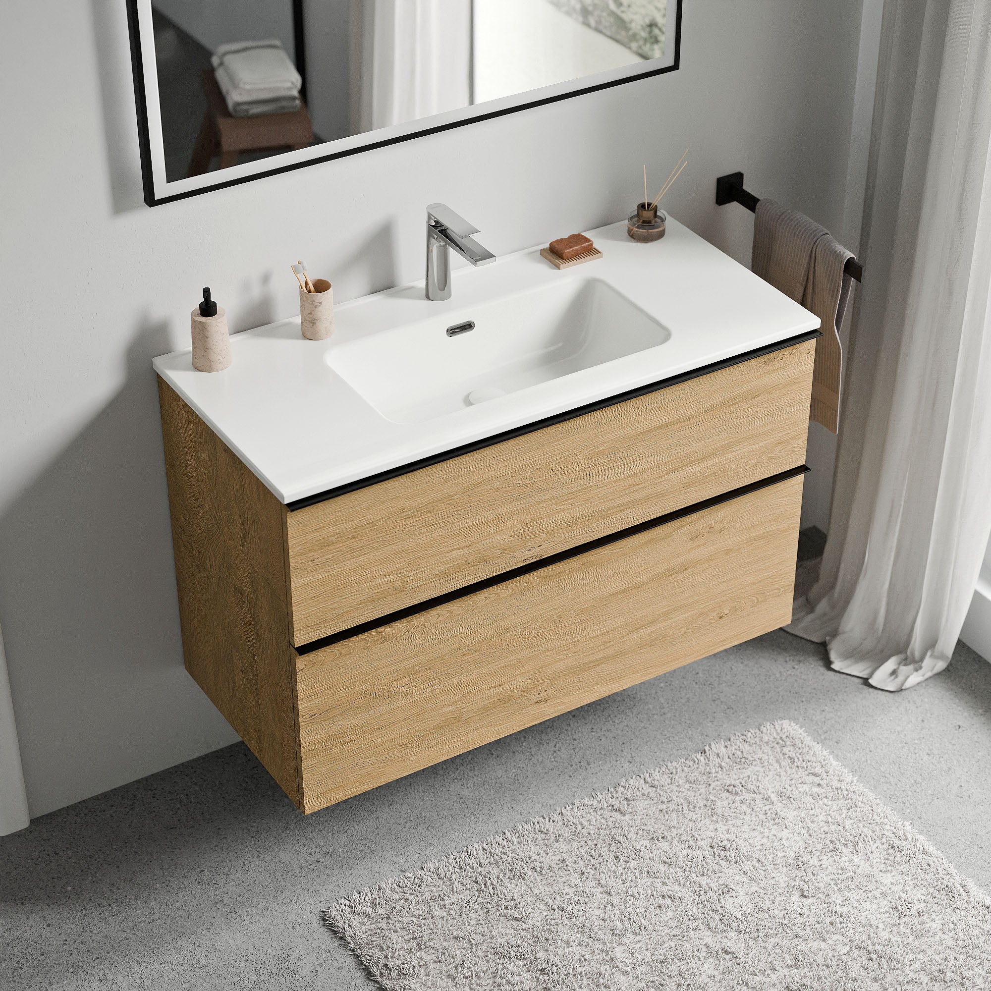 Meuble salle de bain LAVOA 100 cm
