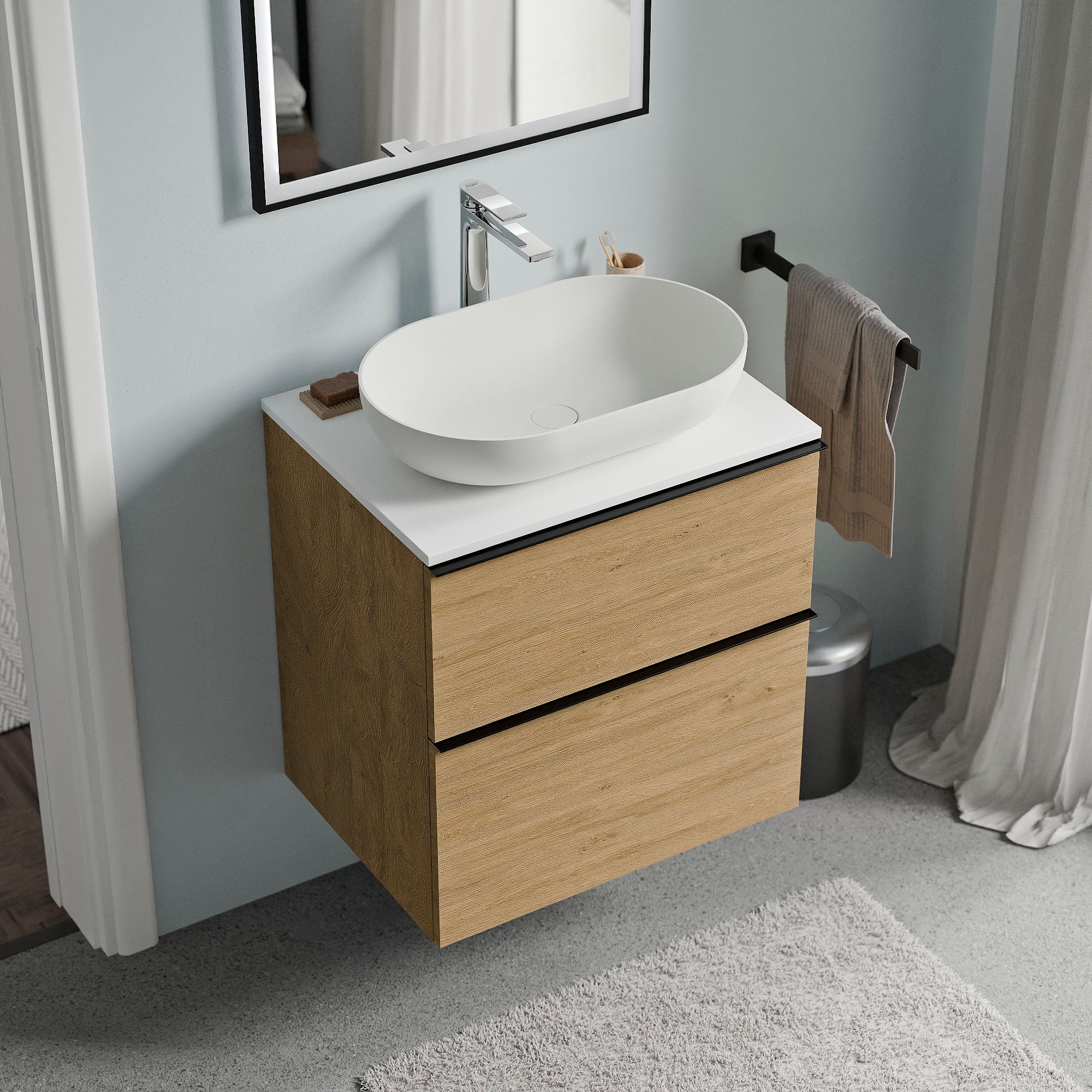 Meuble salle de bain LAVOA 60 cm