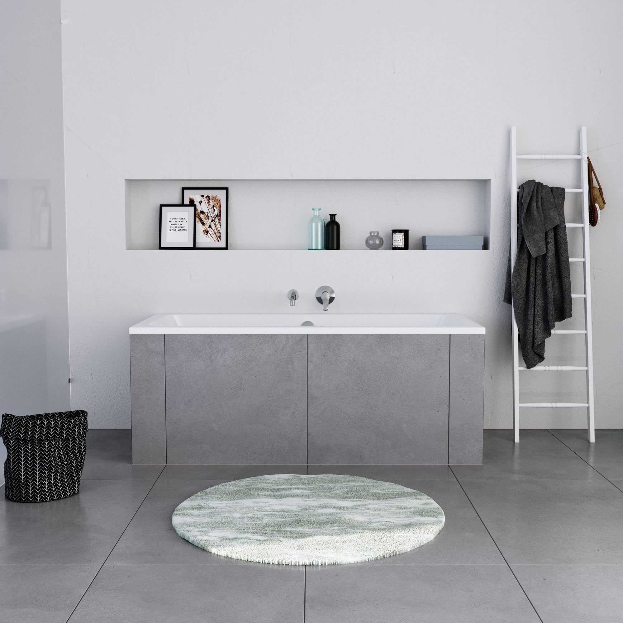 Baignoire rectangulaire Duravit DuraLavant, pour installation