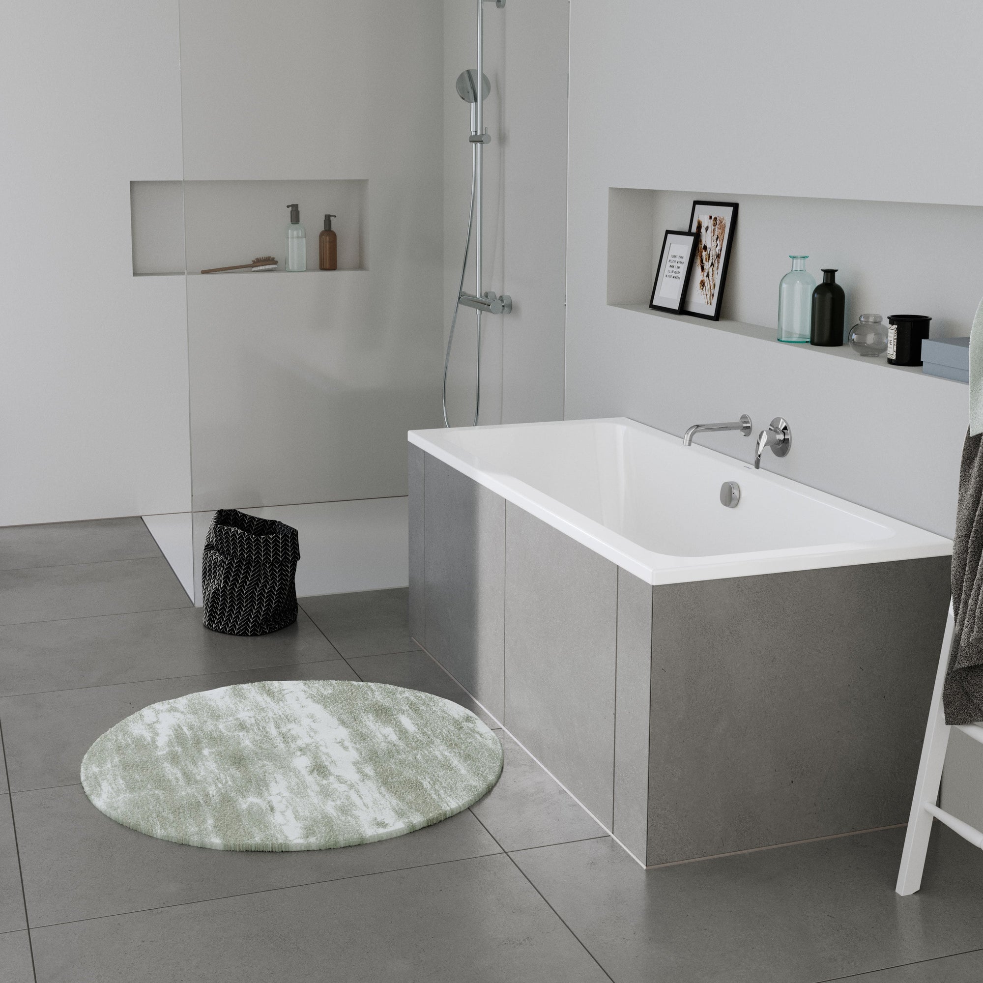 Baignoire rectangulaire Duravit DuraLavant, pour installation