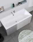 Baignoire rectangulaire Duravit DuraLavant, pour installation