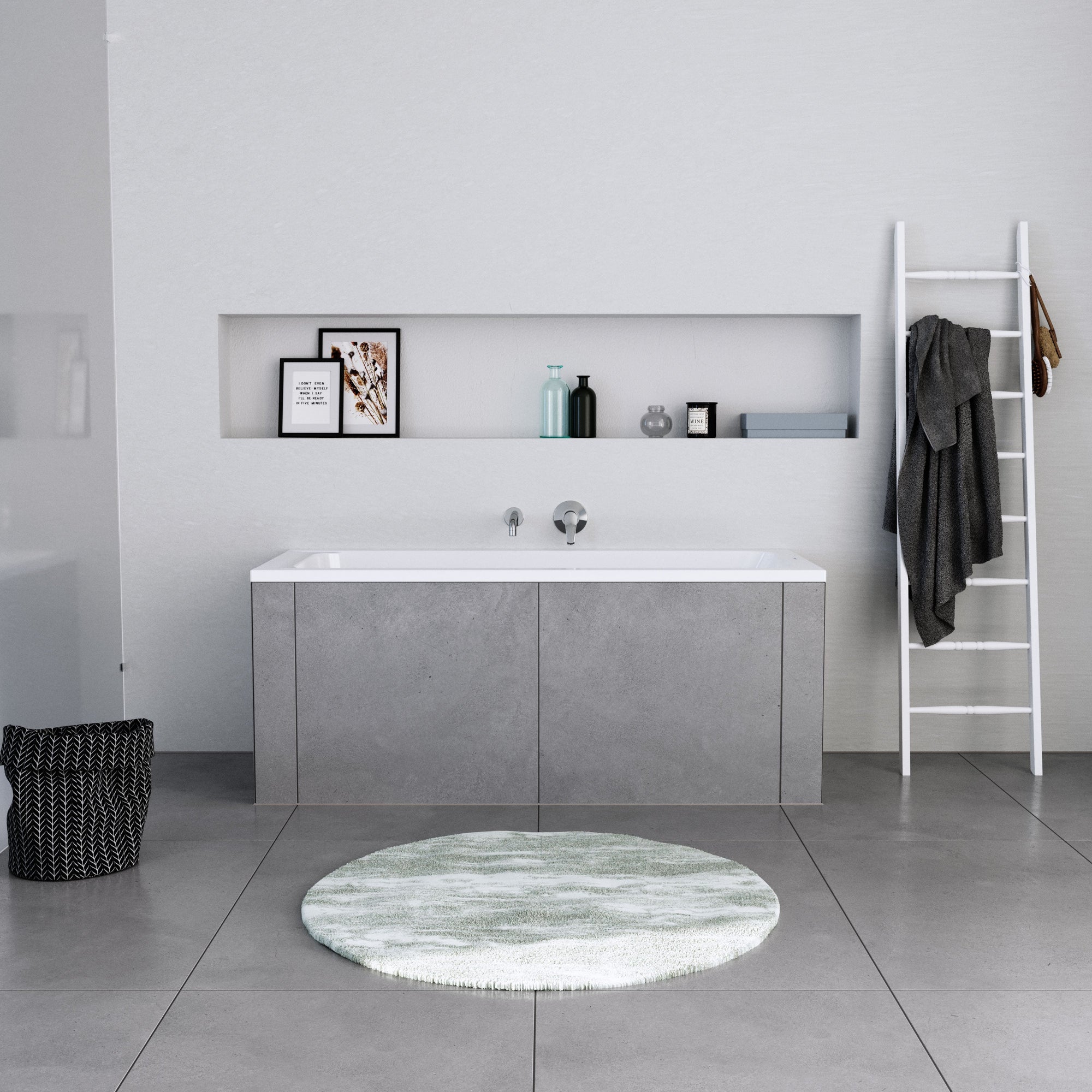 Baignoire rectangulaire Duravit DuraLavant, pour installation
