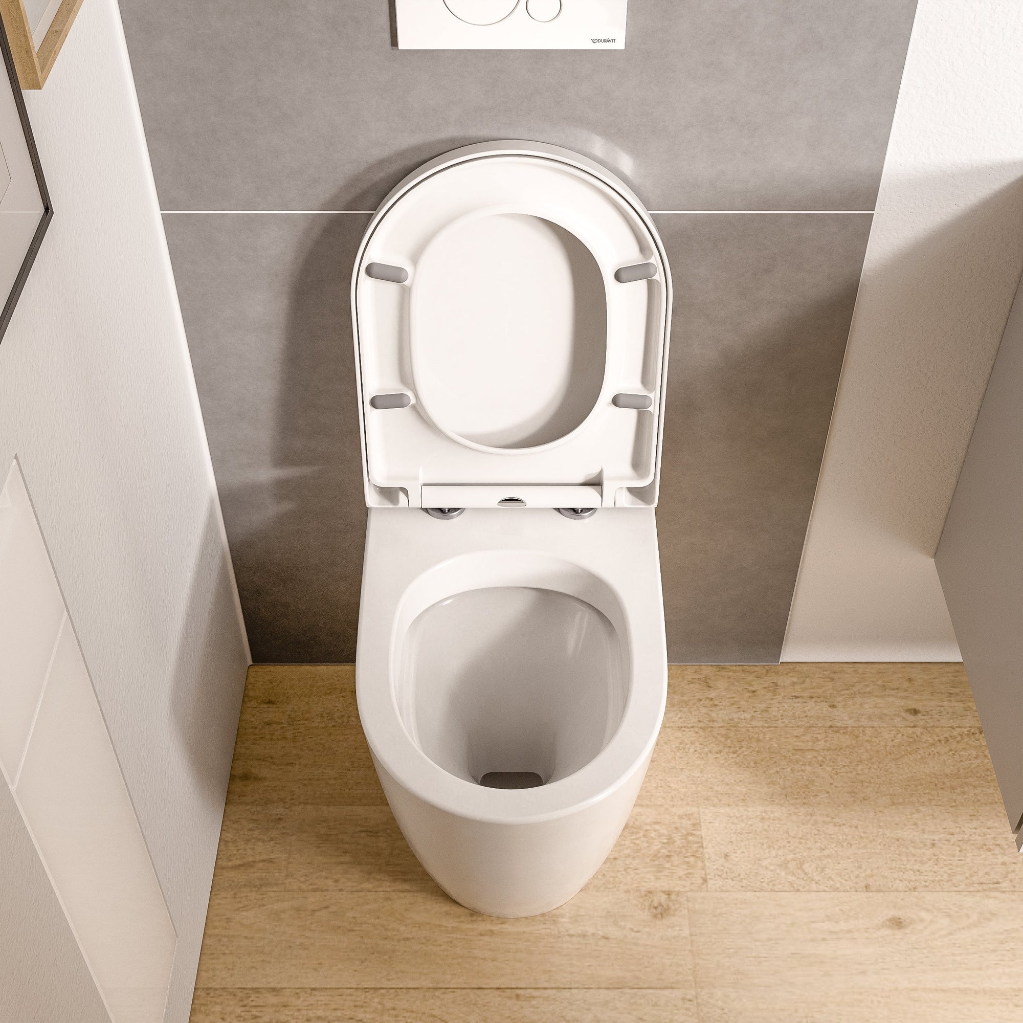 WC au sol VIREO Blanc