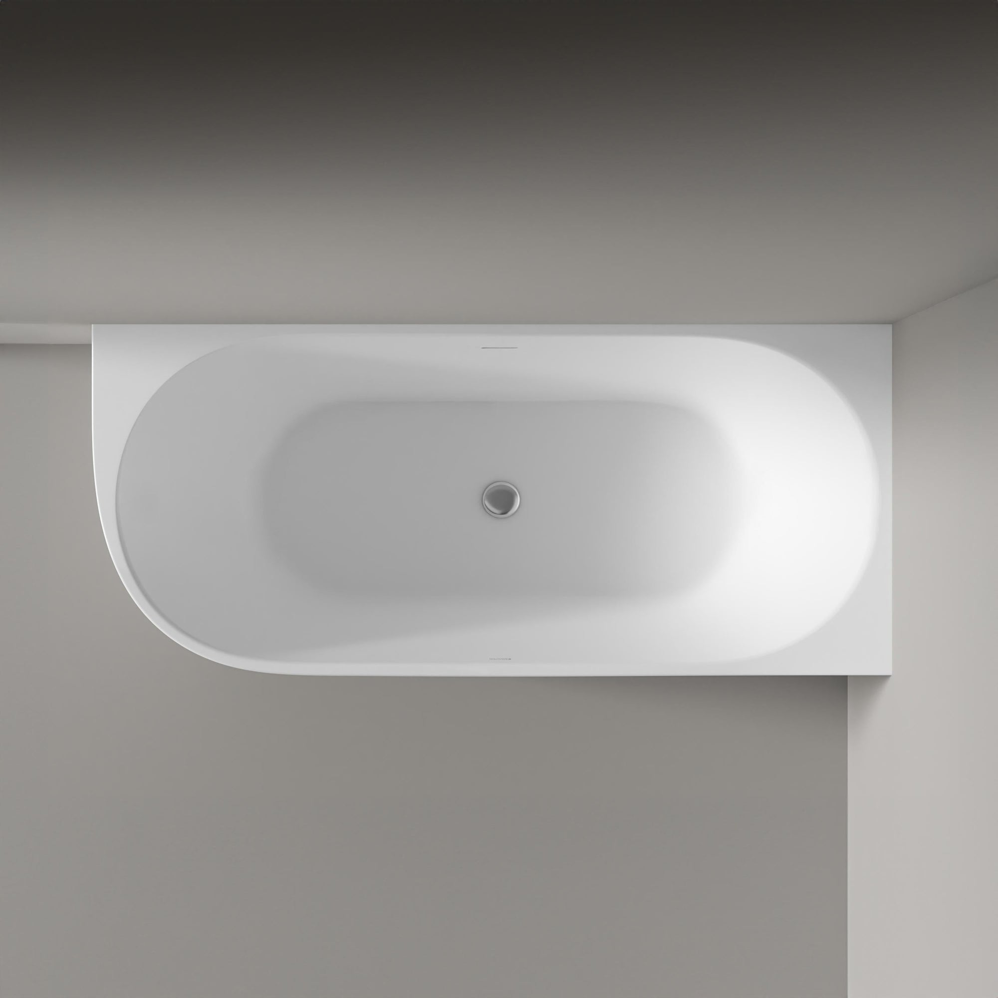 Baignoire d'angle semi-îlot LENA CORNER