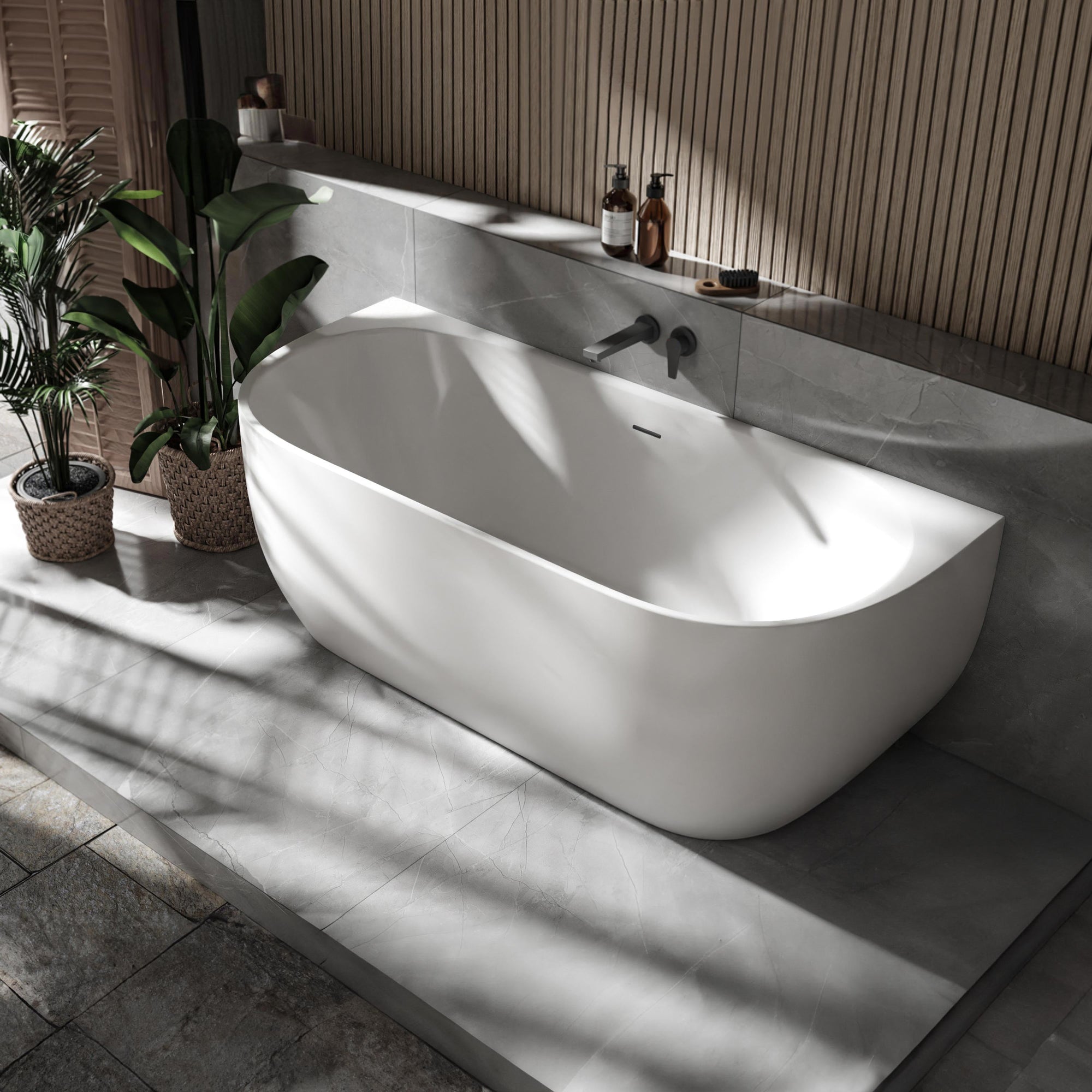 Baignoire semi-îlot LENA