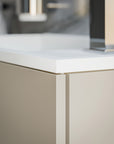 Ensemble de meubles de salle de bains KONDA 50 cm avec lavabo en résine minérale