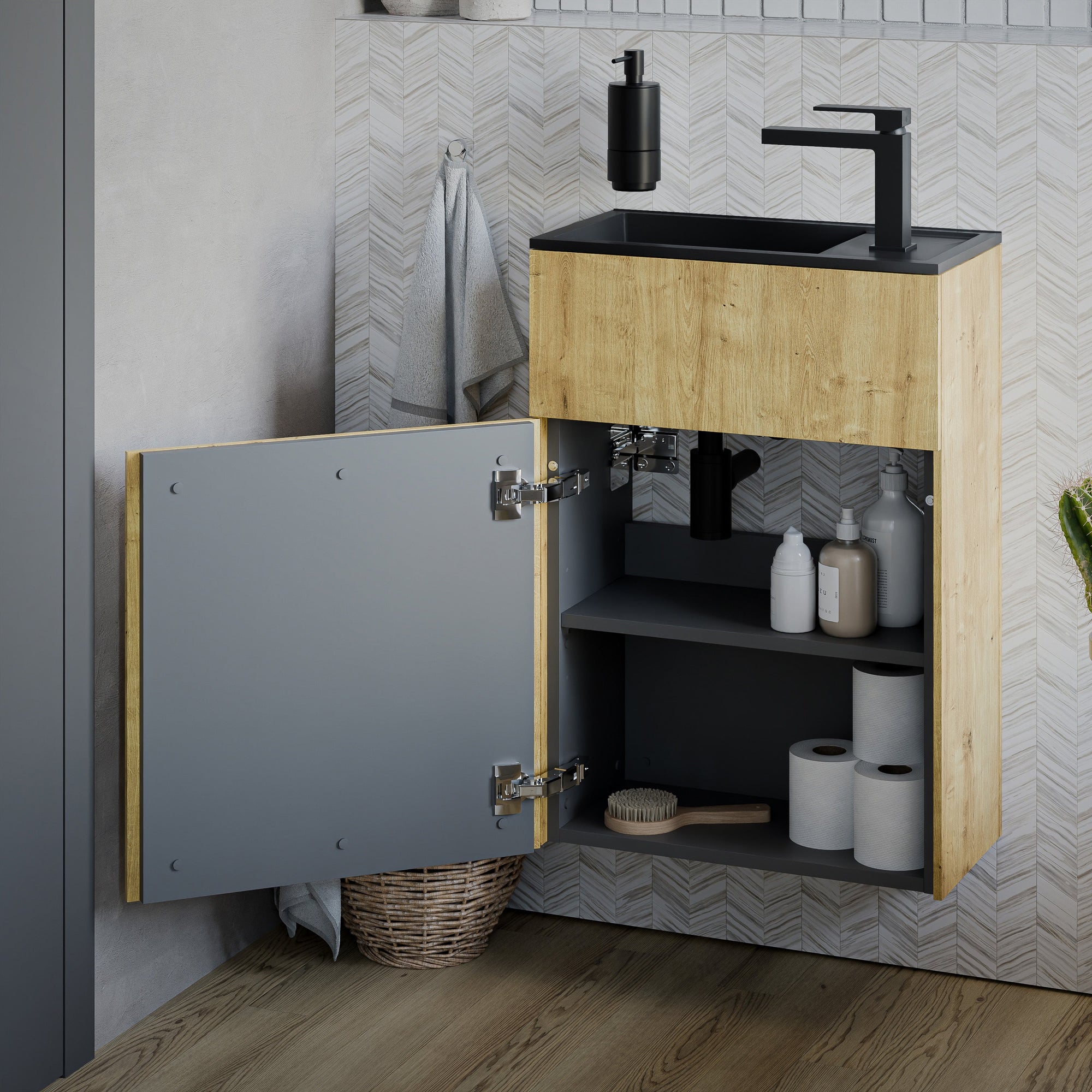 Meuble salle de bain KONDA 50 cm