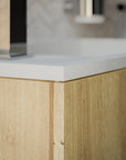 Ensemble de meubles de salle de bain KONDA 50 cm avec lavabo en marbre minéral