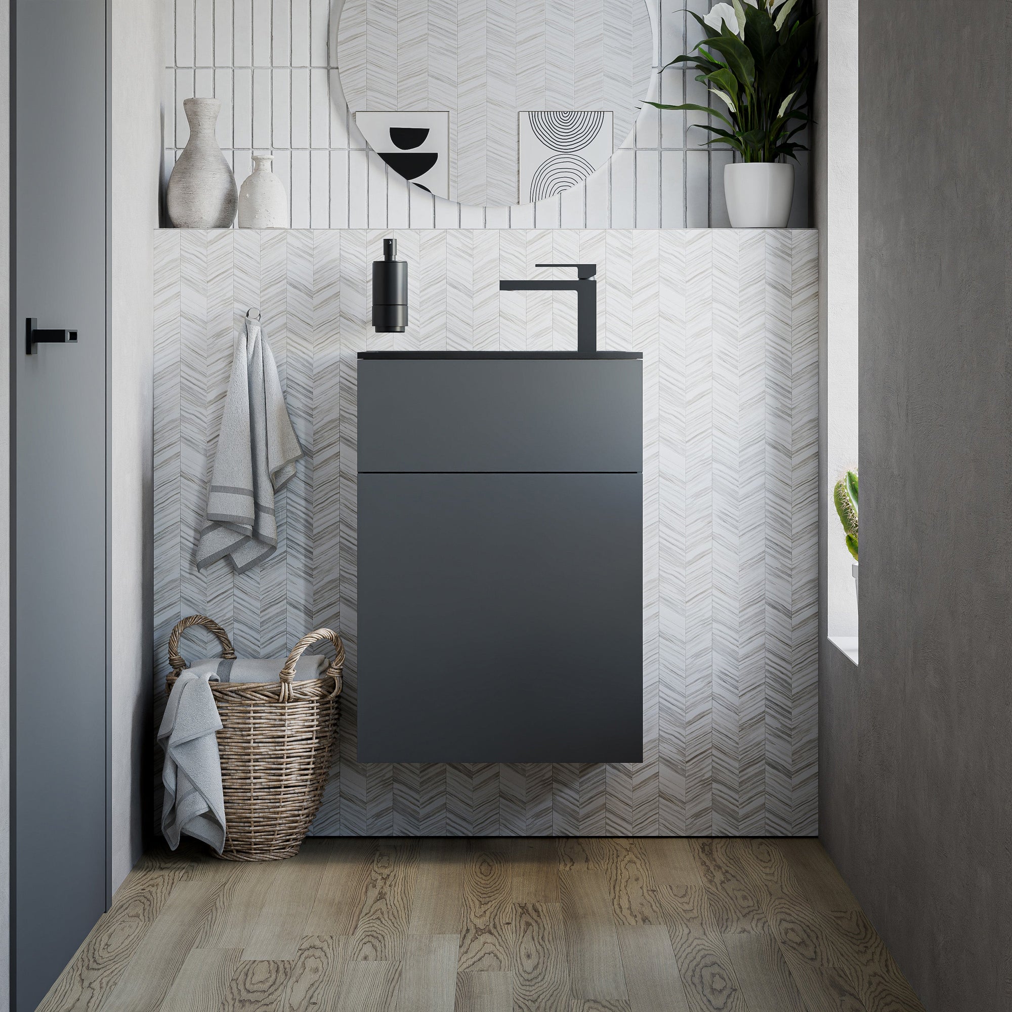 Meuble salle de bain KONDA 50 cm