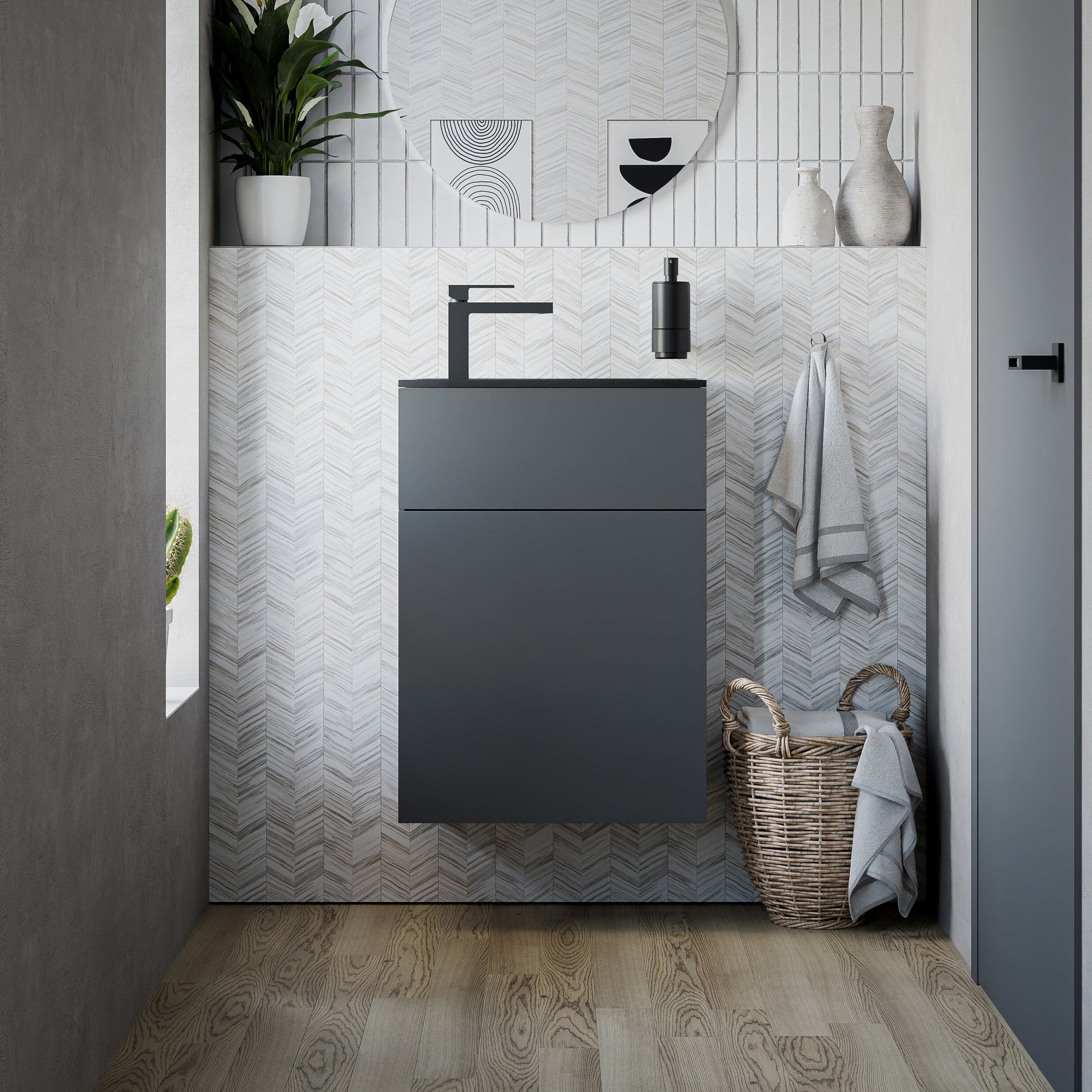 Meuble salle de bain KONDA 50 cm