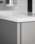 Ensemble de meubles de salle de bains KONDA 50 cm avec lavabo en résine minérale