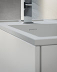 Ensemble de meubles de salle de bain KONDA 50 cm avec lavabo en marbre minéral